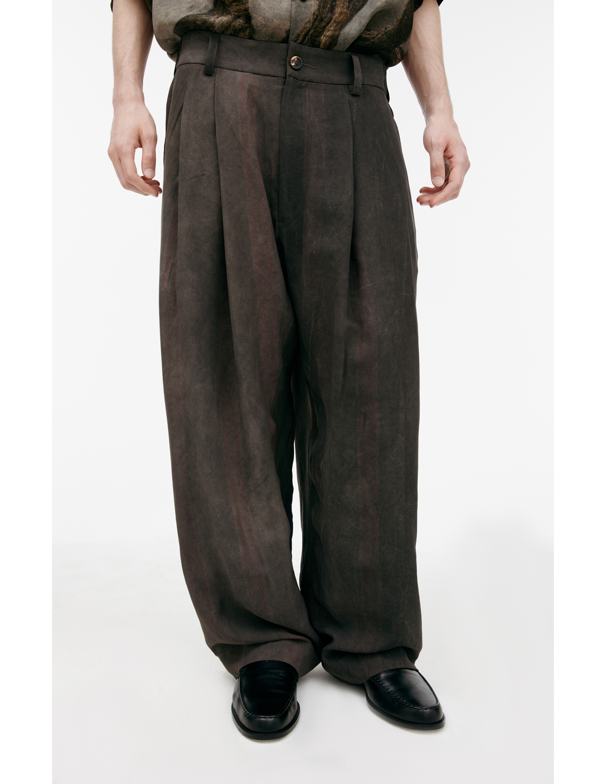 Ziggy Chen Straight Striped Trousers