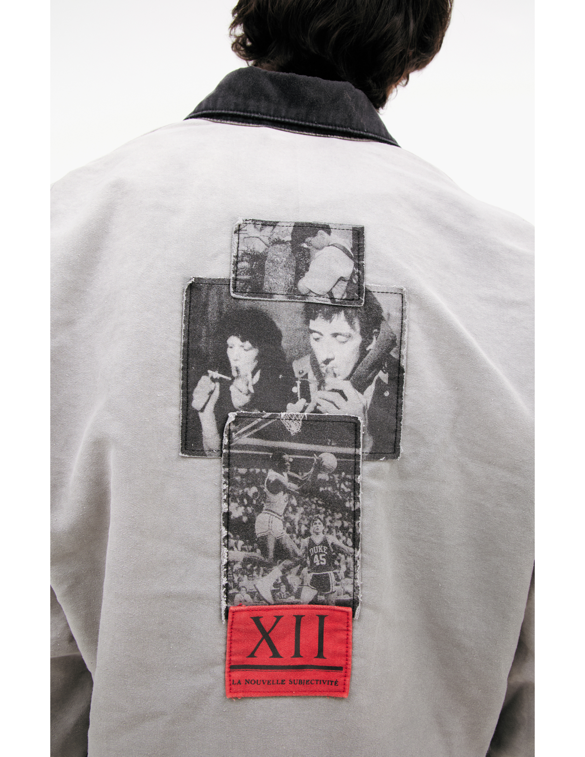 Enfants Riches Deprimes Grey Jacket With Patches In Gray