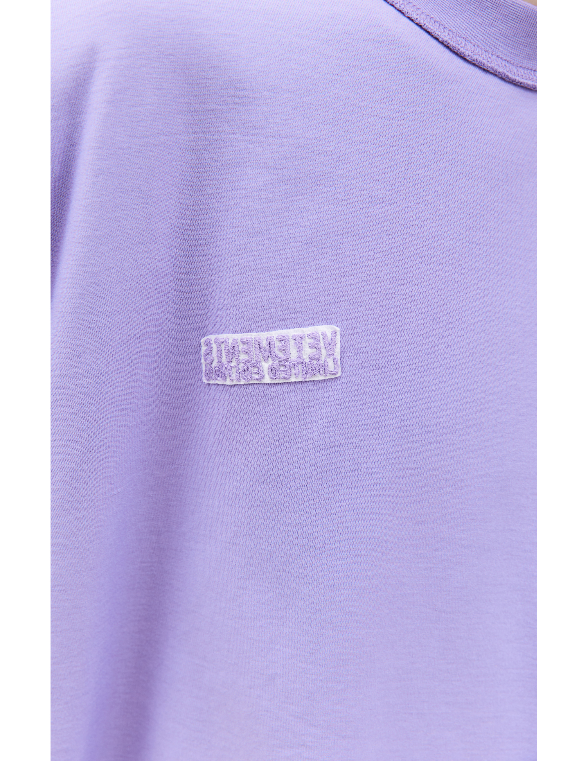 Shop Vetements Oversized Inside-out T-shirt In Purple
