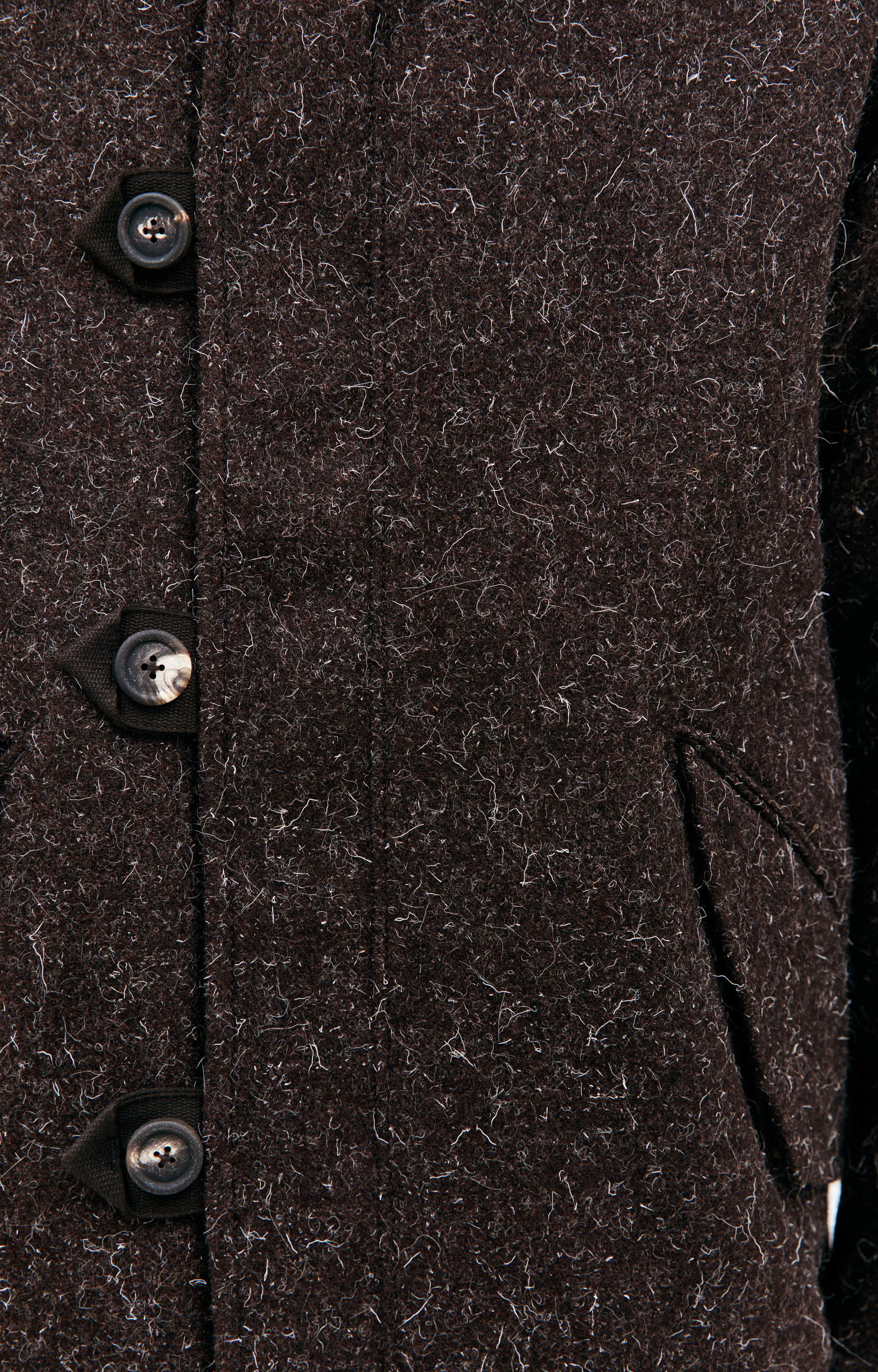 Buy Ziggy Chen men brown stand collar wool blazer for $1,355 