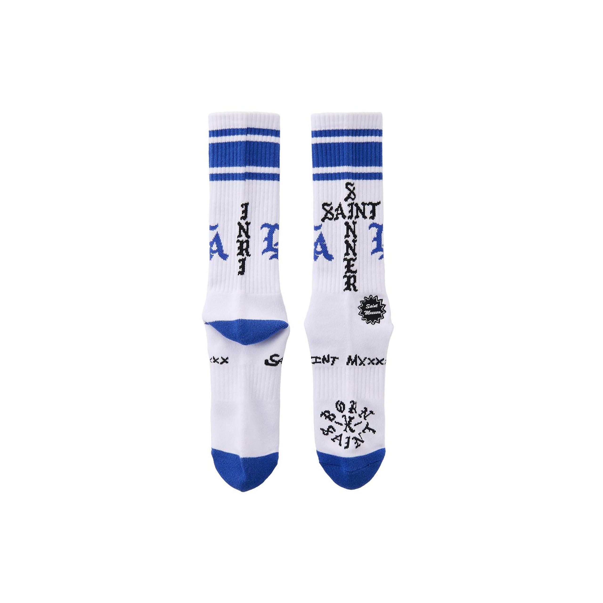 【SAINT Mxxxxxx】SAINT SINNER SOCKS Buy Saint Mxxxxxx men saint sinner socks for $80 online on