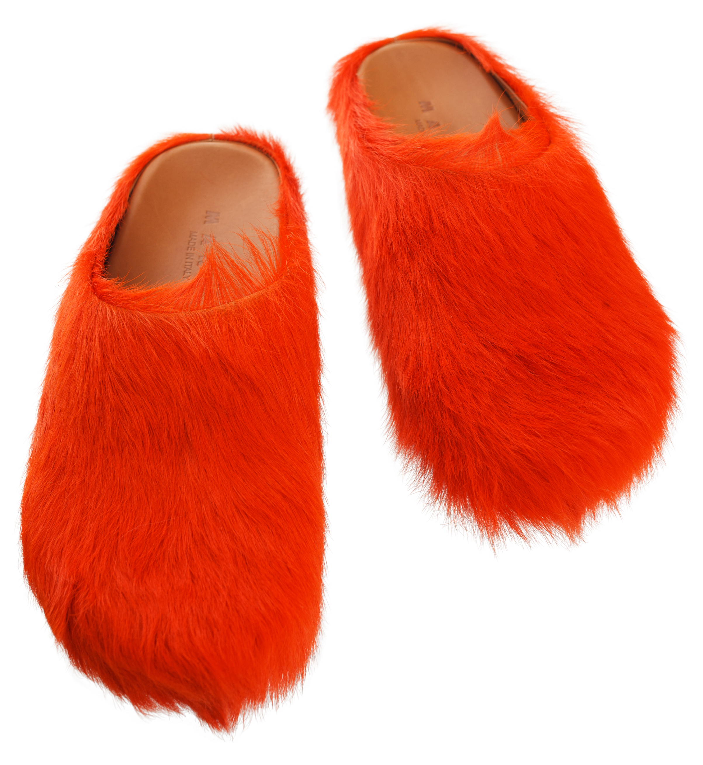 Shop Marni Fussbett Mules In Orange