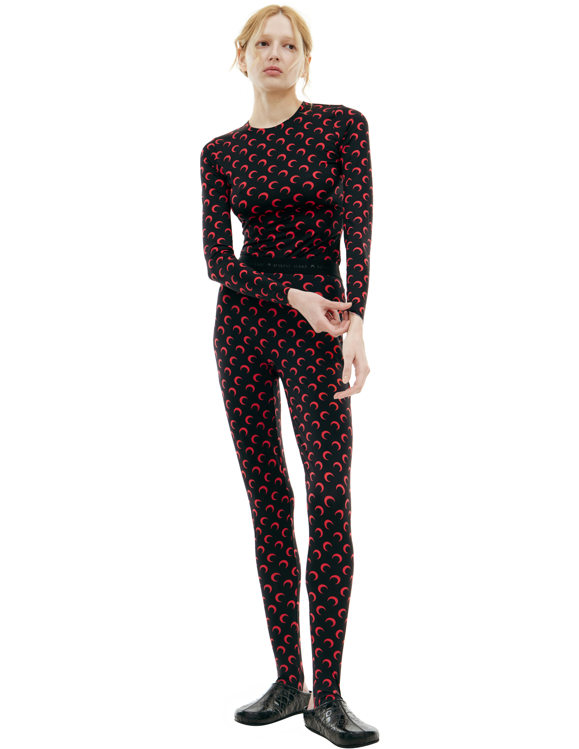MARINE SERRE MONOPRINT LEGGINGS