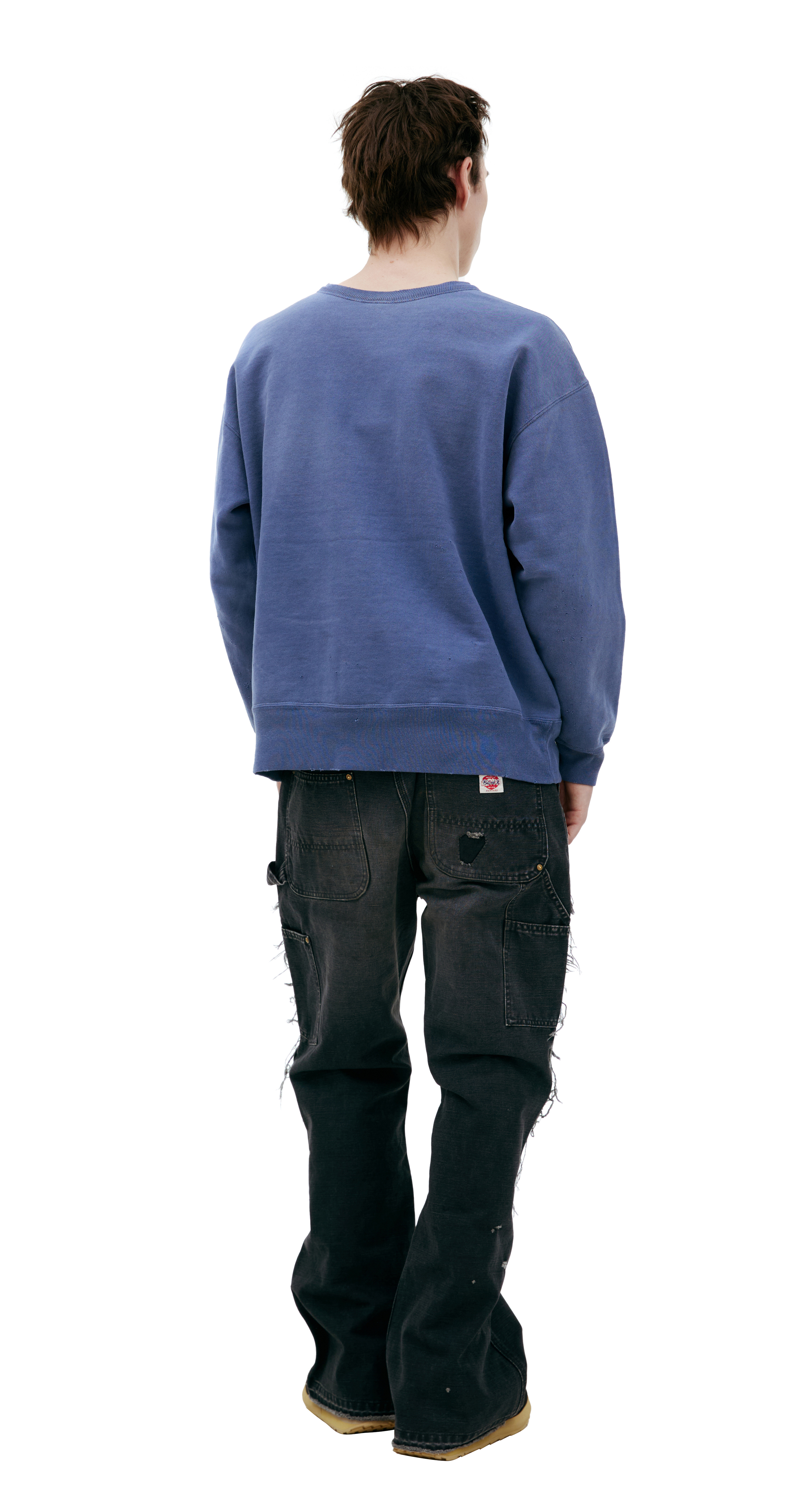 Buy Saint Mxxxxxx men blue x ghost in the shell sweatshirt for