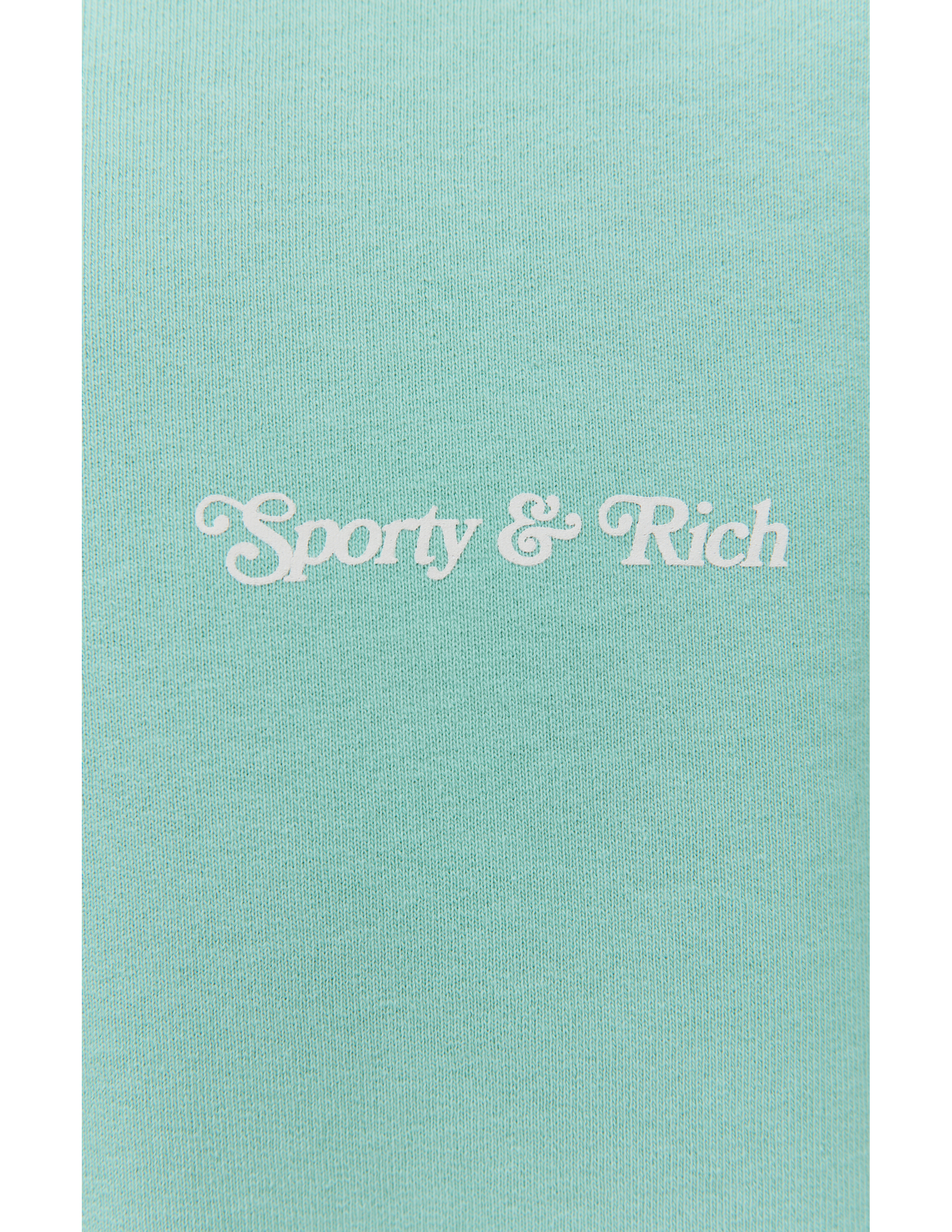 Shop Sporty And Rich 'self Love Club' Printed Sweatshirt In Light Green