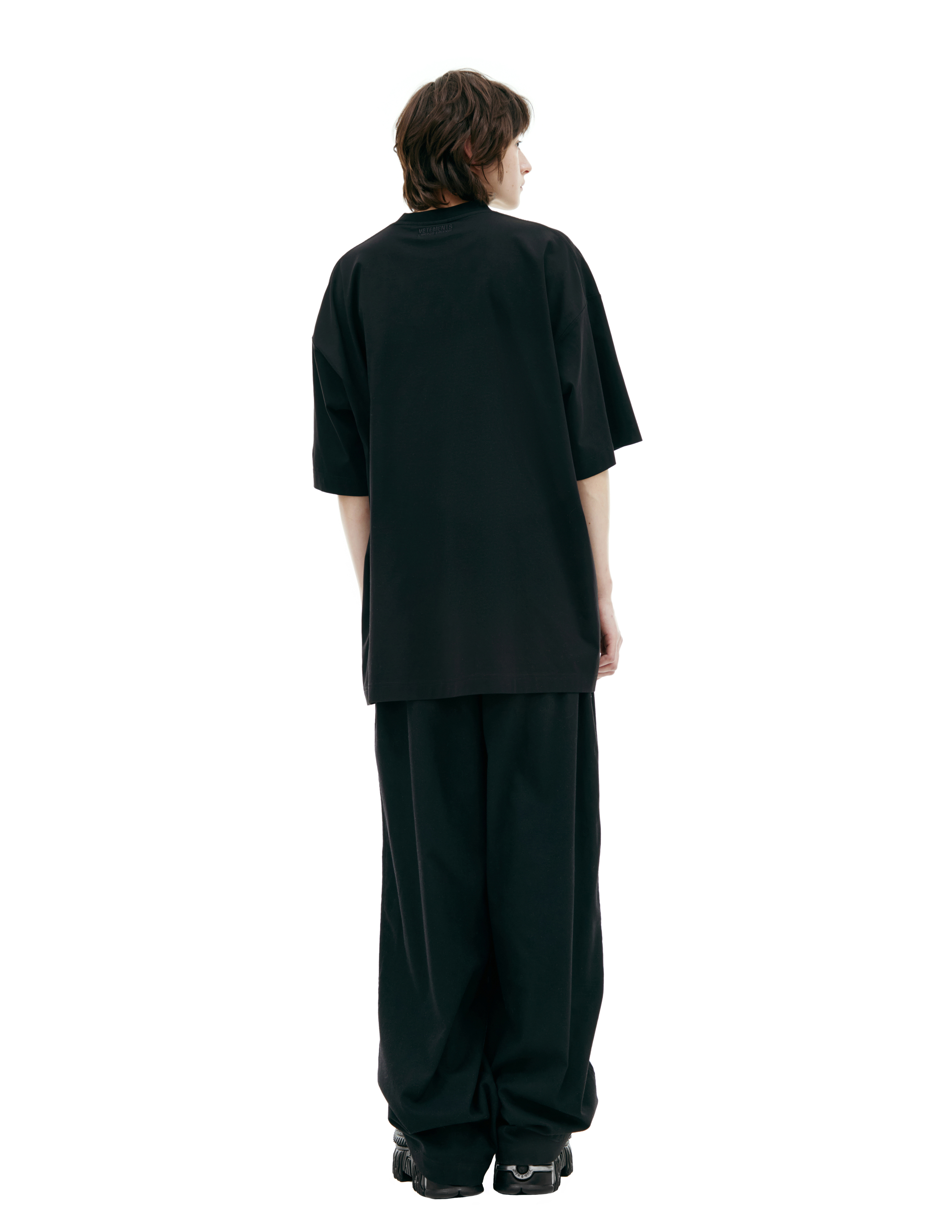 Vetements Logo-print T-shirt In Black