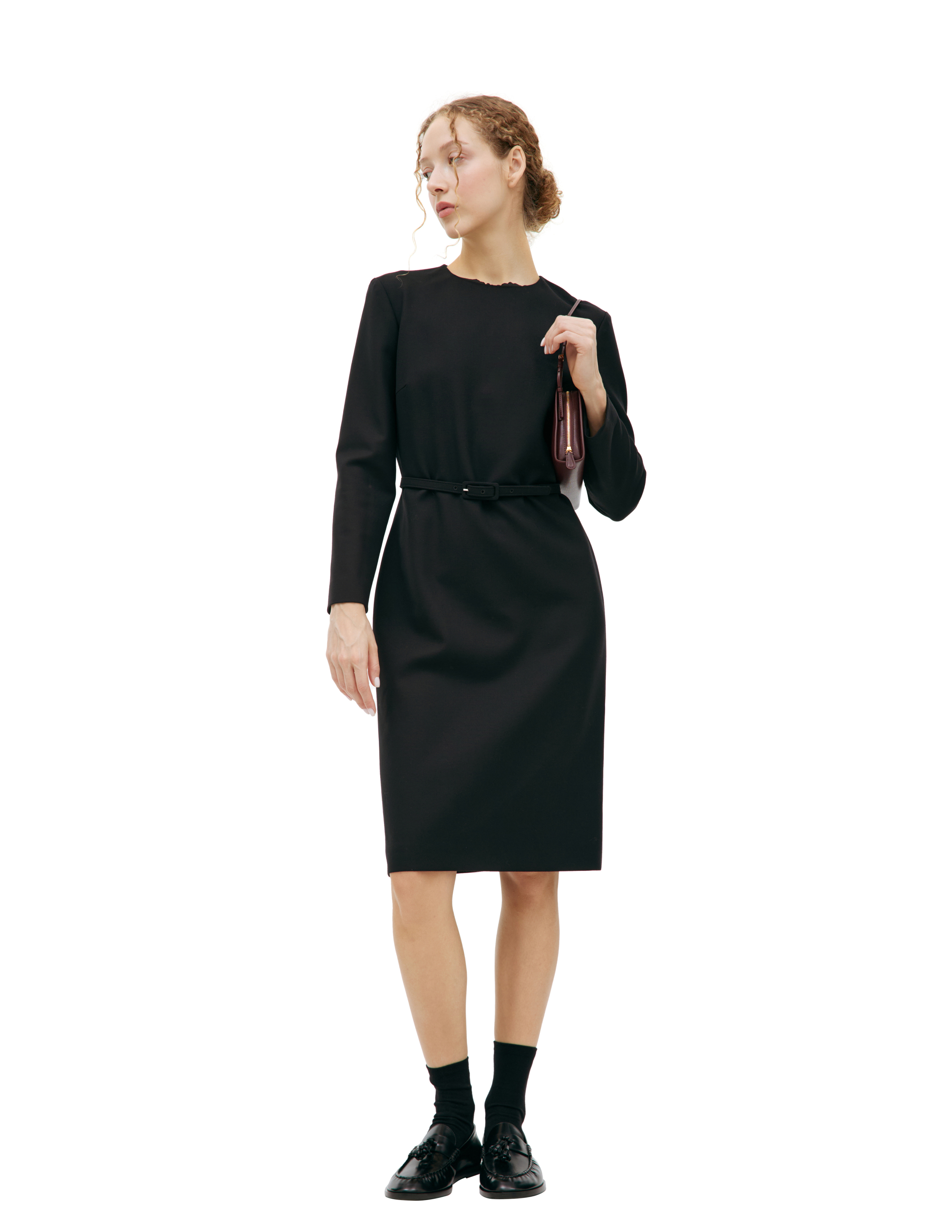 The Row Woman Black Dresses In Black