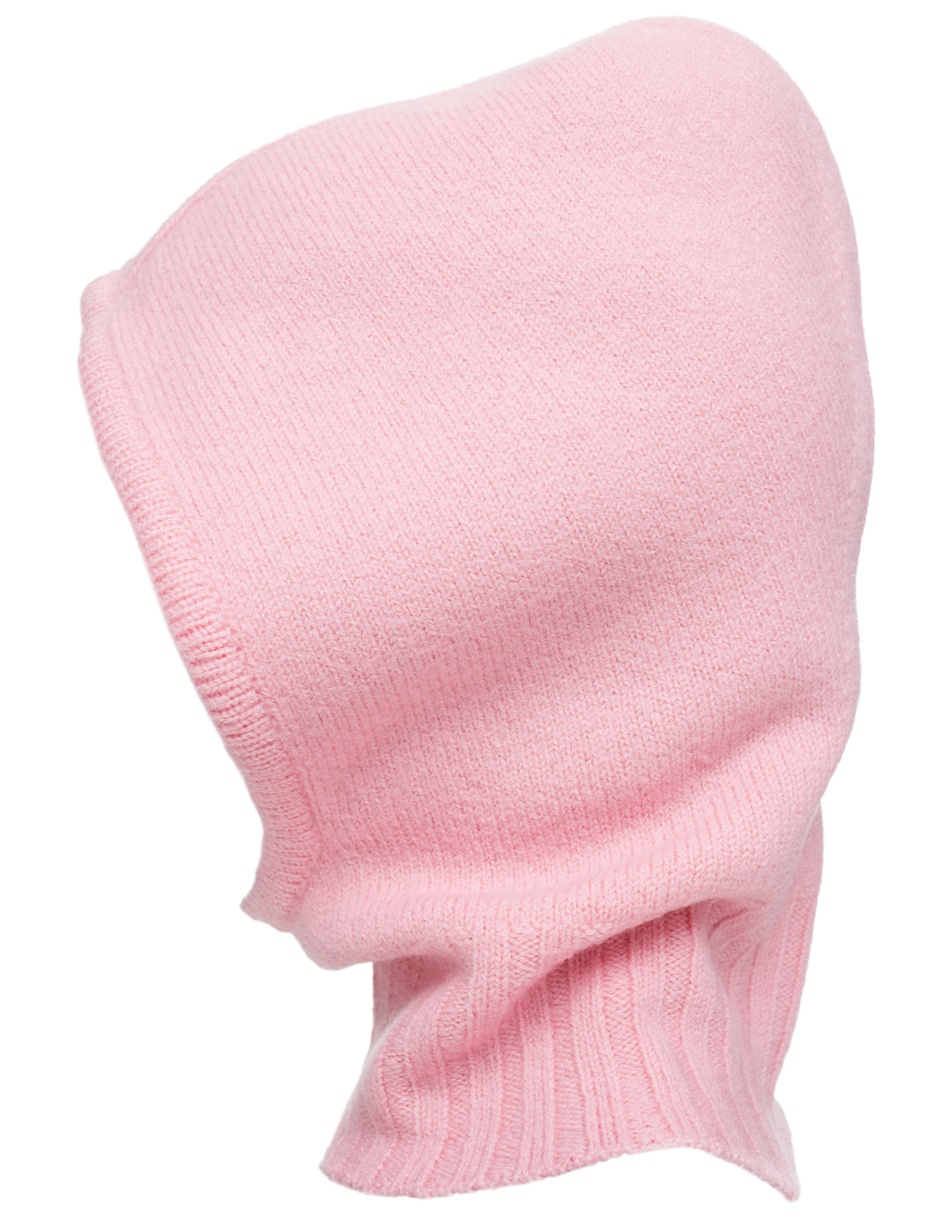 Shop Jil Sander Pink Wool Balaclava