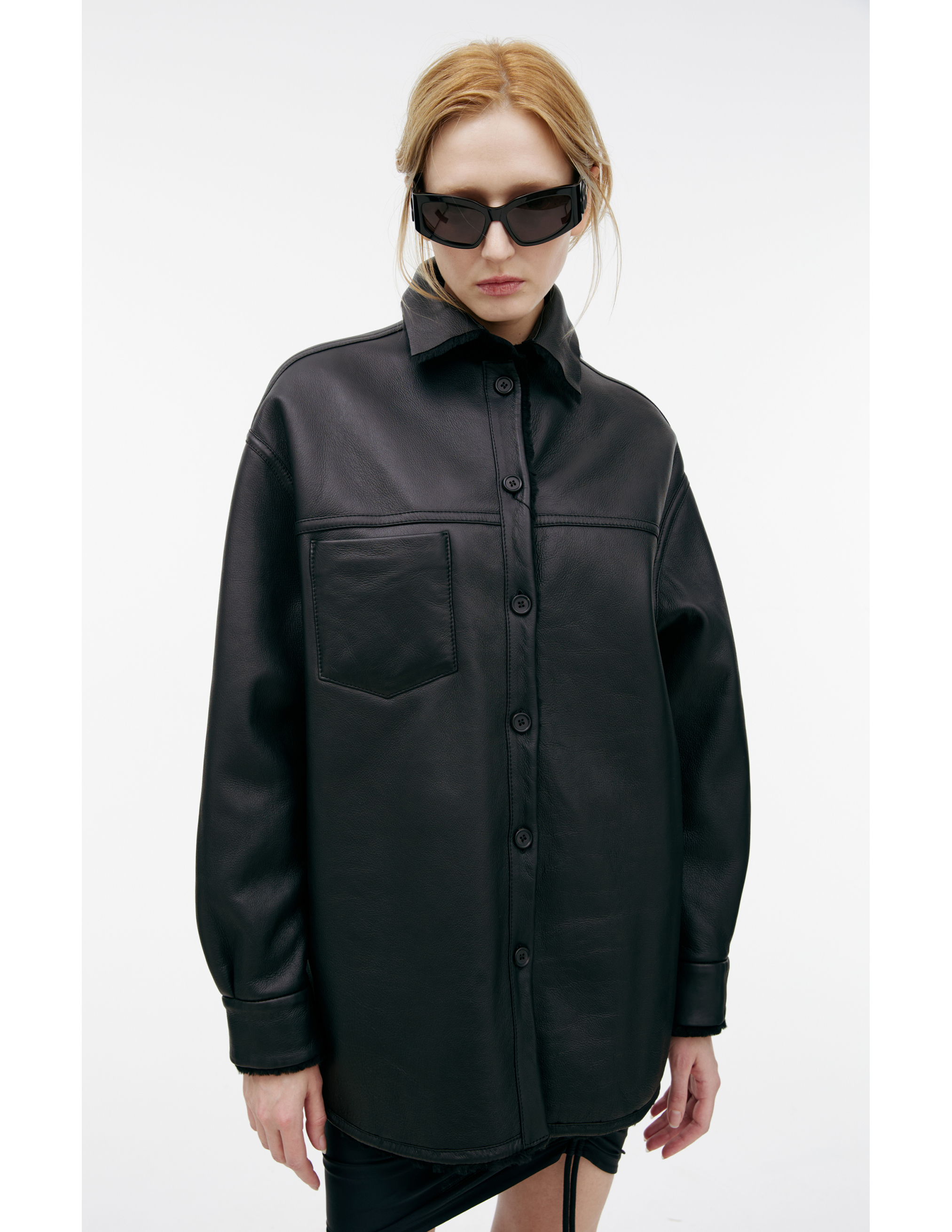 Marni Double-sided Leather Jacket In Black