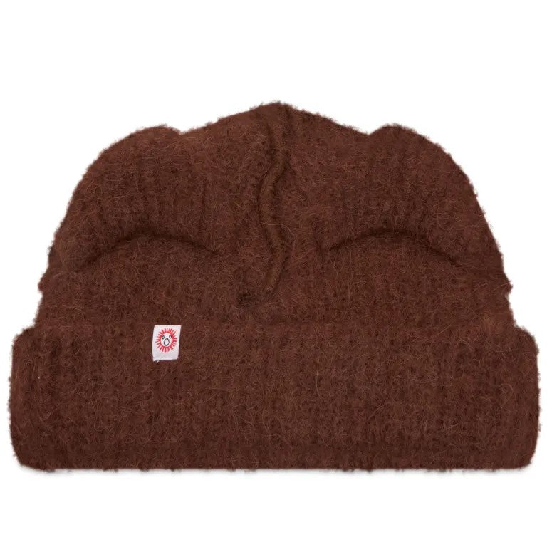 Charles Jeffrey Loverboy Alpaca Chunky Ears Beanie In Brown
