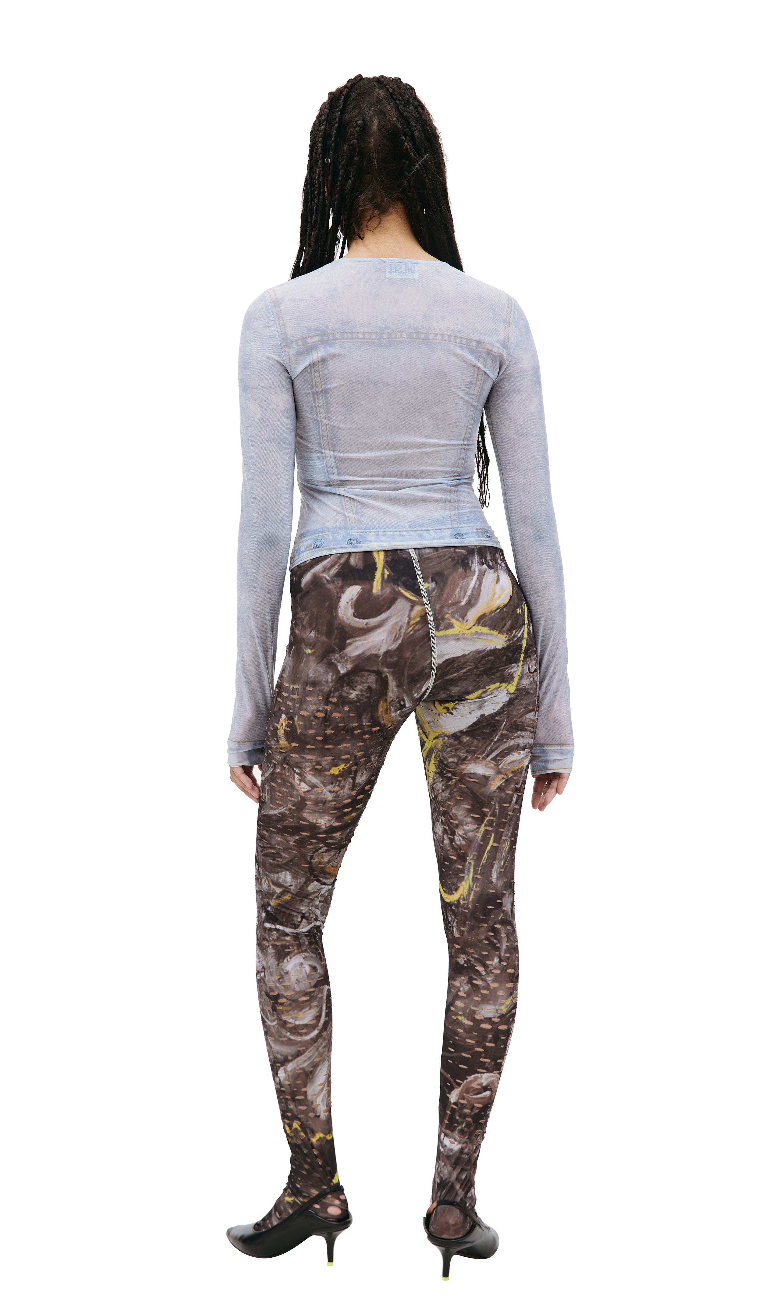 Buy Diesel women grey 'p-koll-g1' tights for $141 online on SV77,  A08609/0GYCP/9XXA