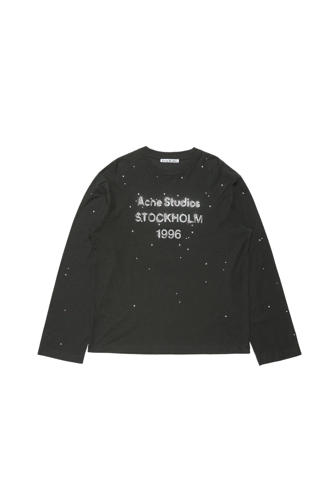 Buy Acne Studios women logo long sleeve crewneck t-shirt for $372