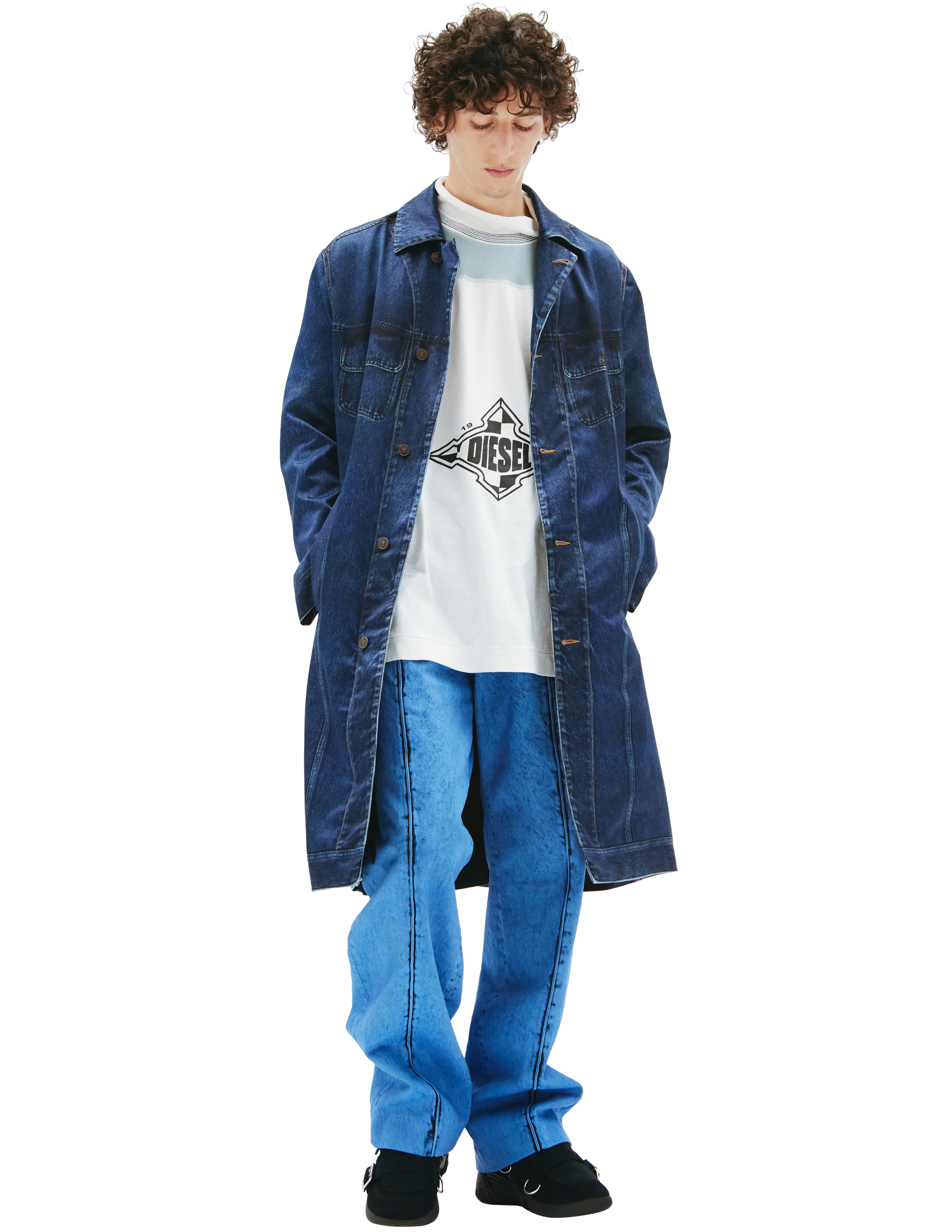 Diesel G-KOEN trompe l'oeil coat