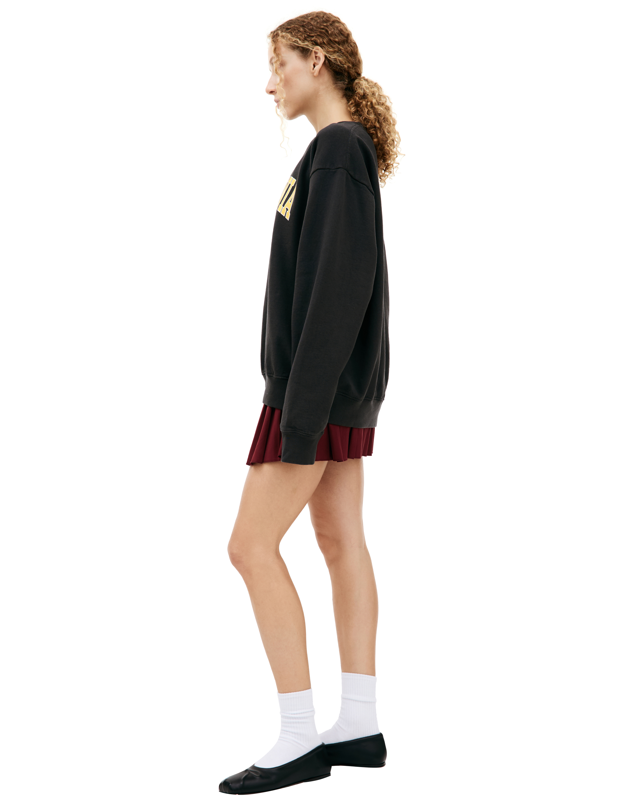 Shop Sporty And Rich 'california' Printed Sweatshirt In Brown