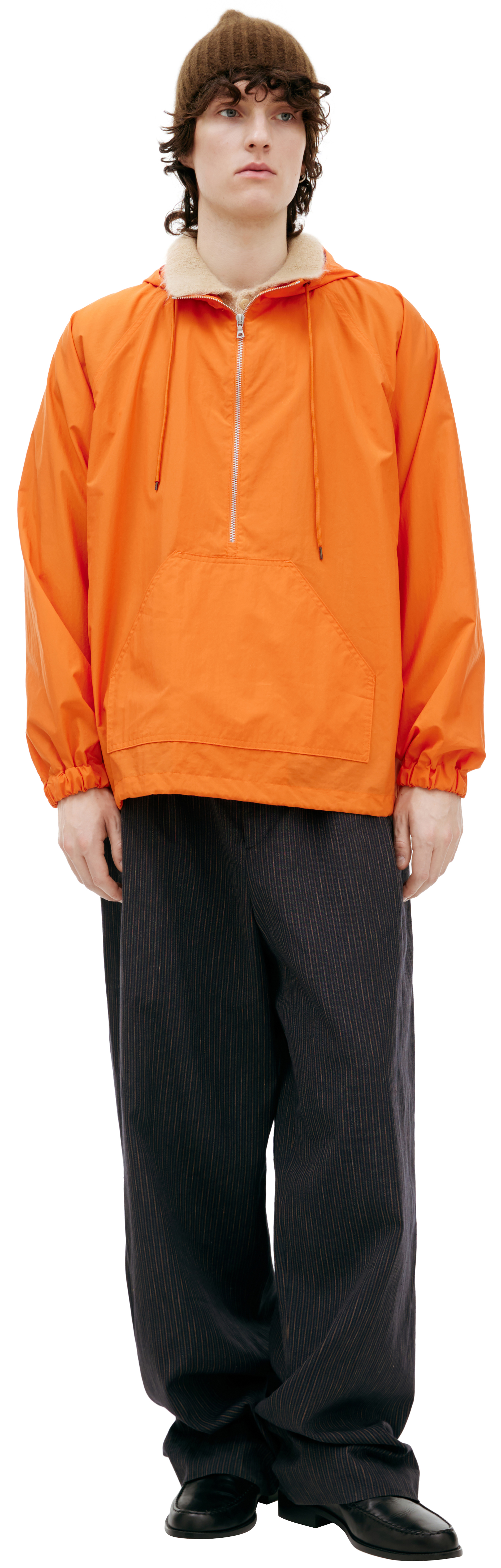 Buy Auralee men orange anorak for $478 online on SV77, A23SB01NW
