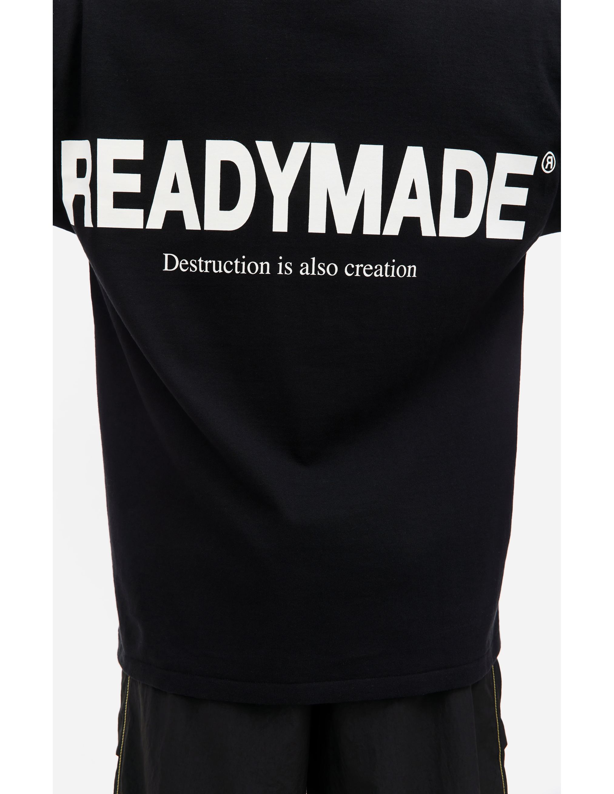 Shop Readymade 'smile' Logo T-shirt In Black