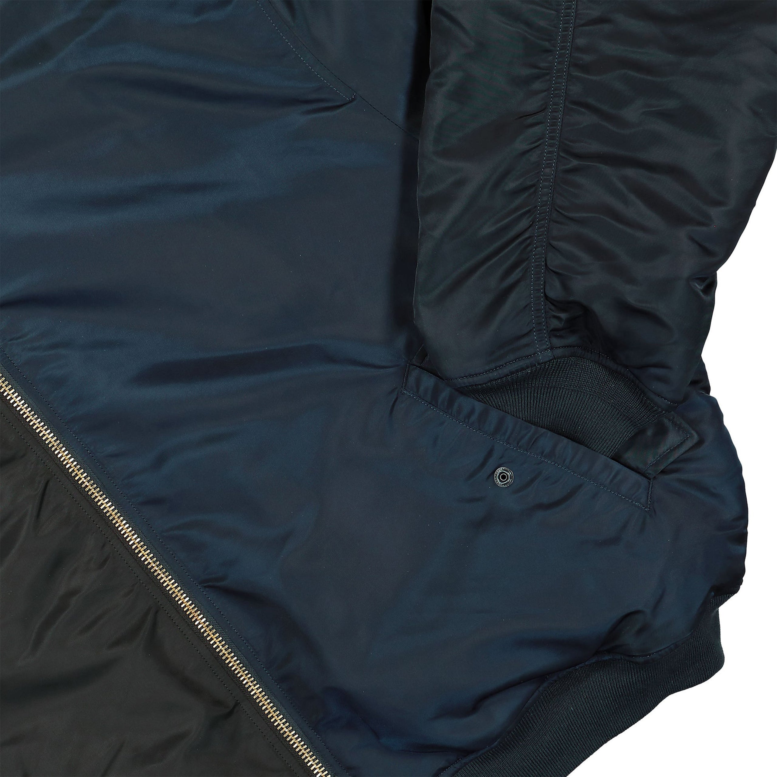 Vetements Split Hooded Bomber Jacket In Black