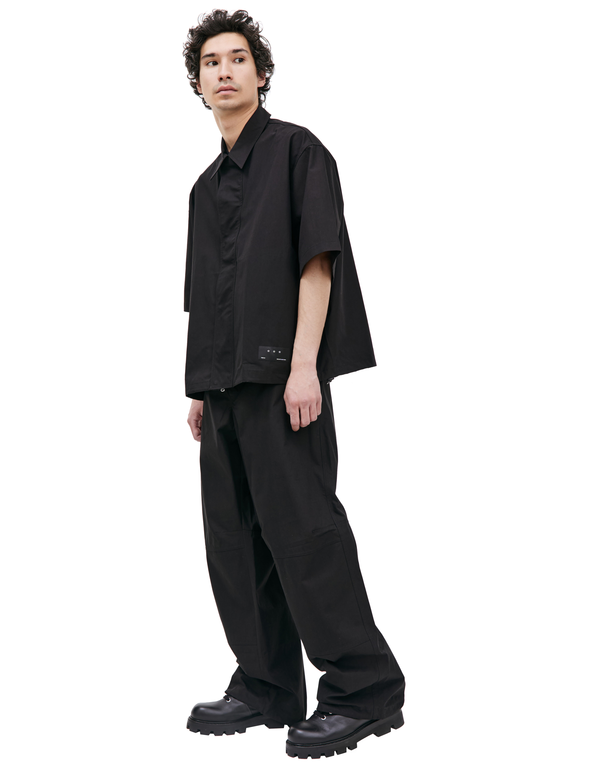 Shop Oamc Black Short Sleeve Shirt