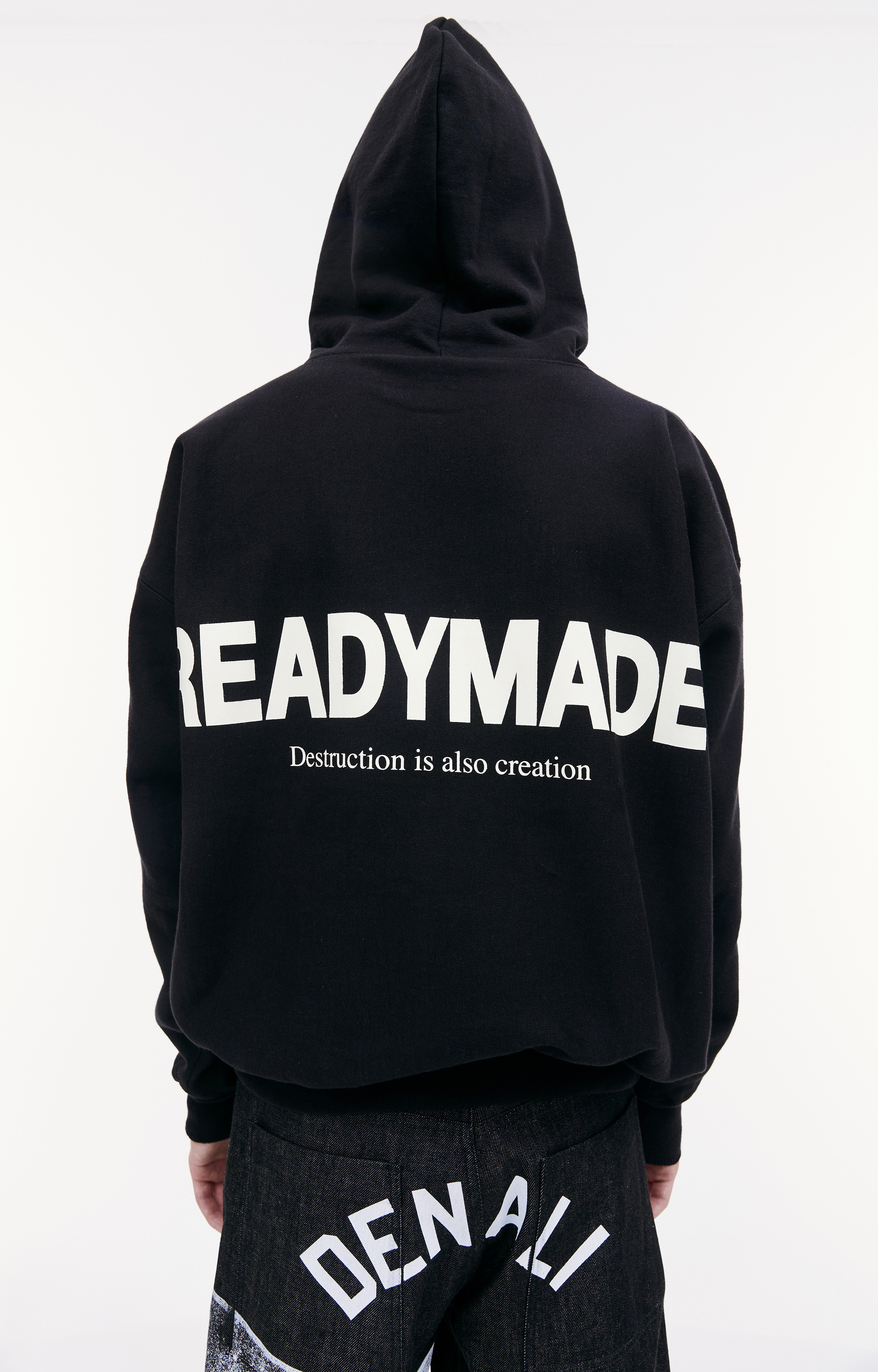 Buy Readymade men black smile logo hoodie for $609 online on SV77