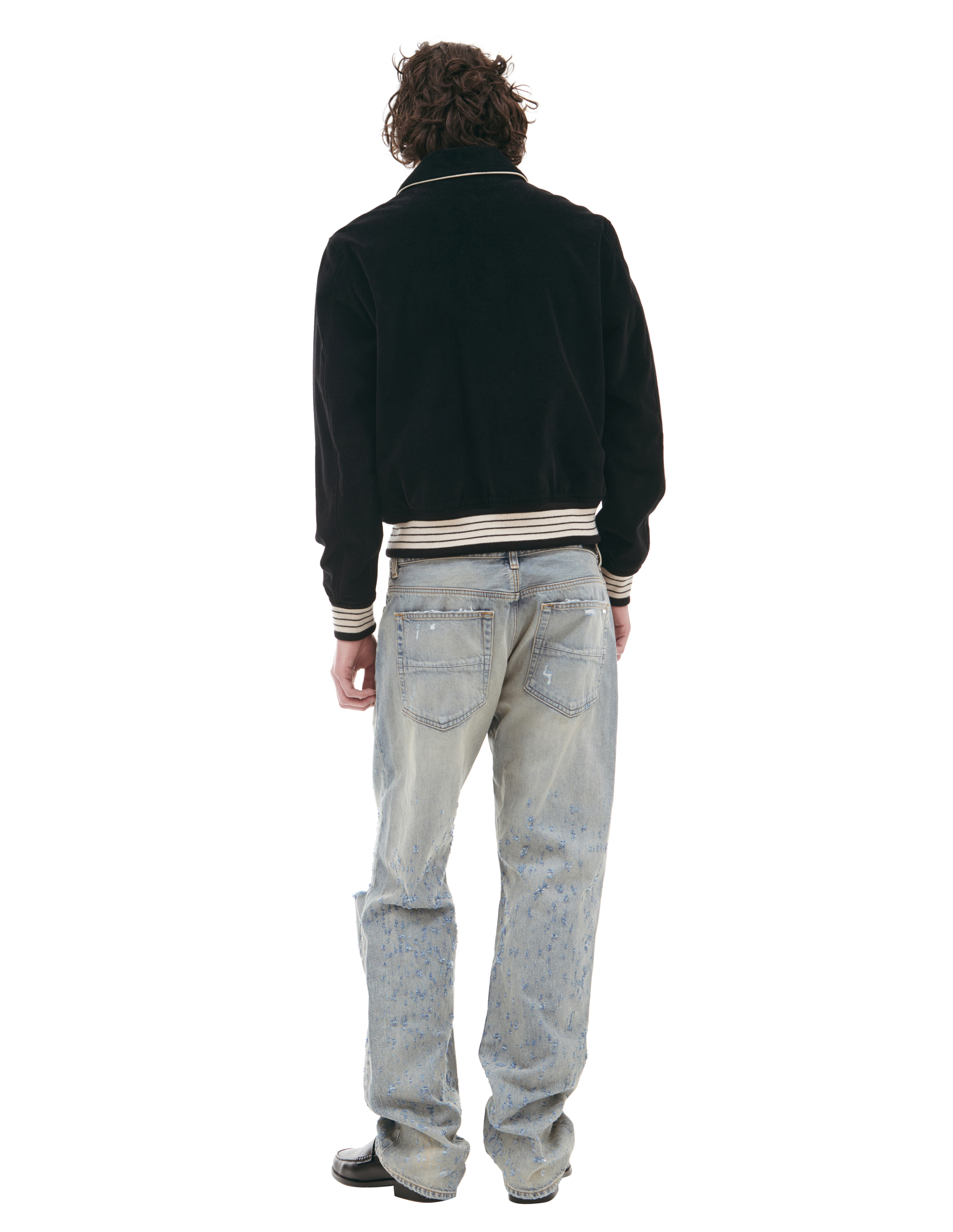 Amiri Corduroy Jacket With Buttons In Black