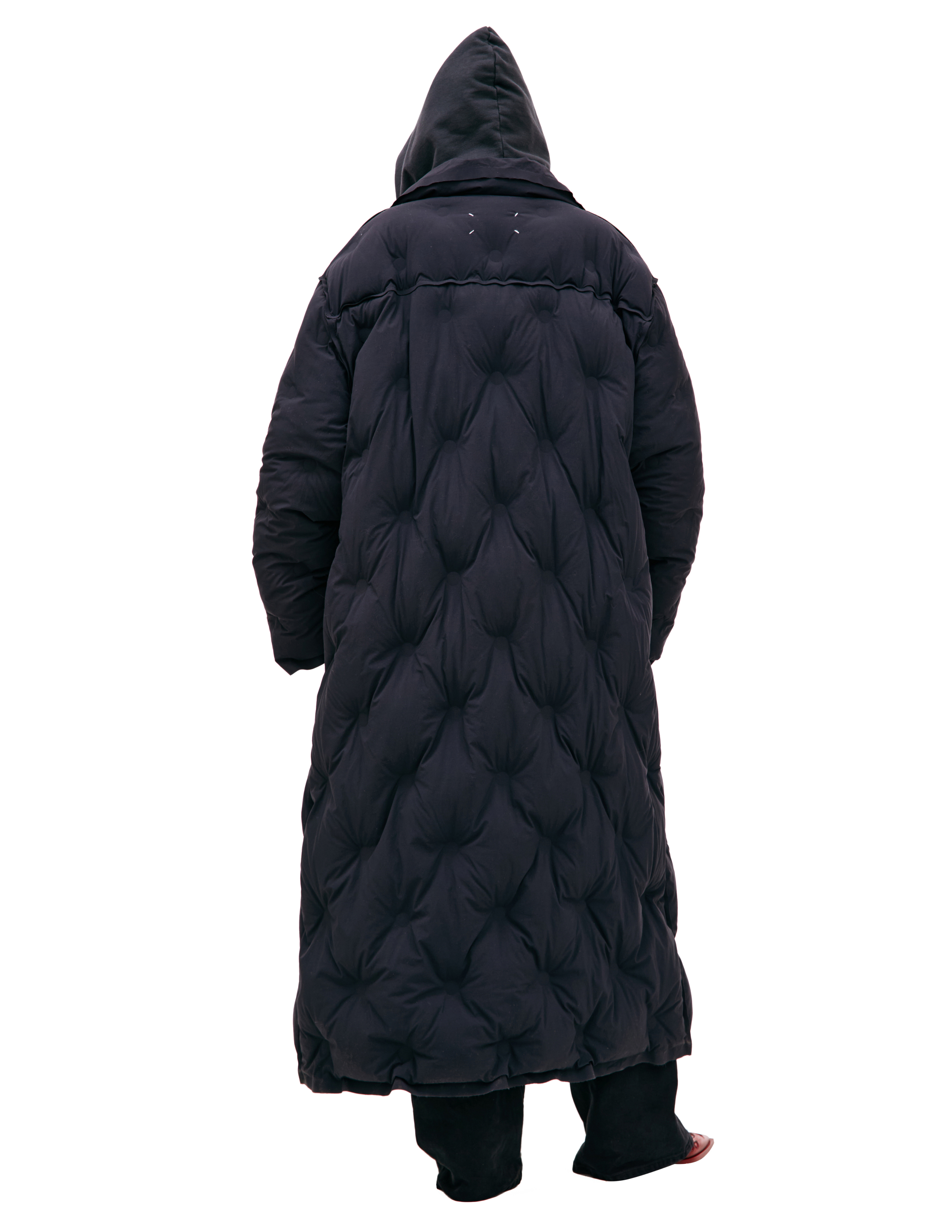 Maison Margiela Navy Blue Button Down Jacket In Navy Blue
