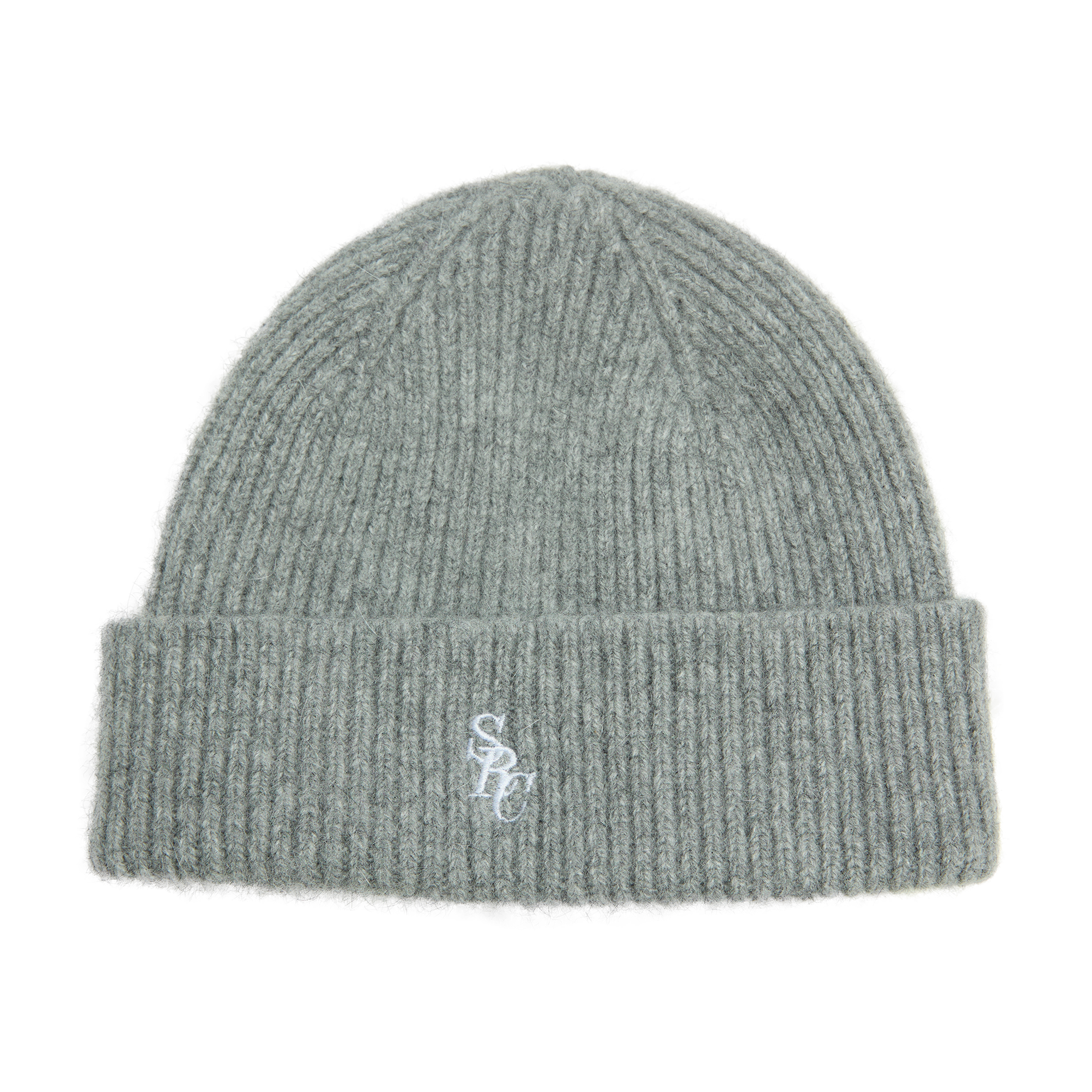 Sporty And Rich Logo Wool Beanie In Grey