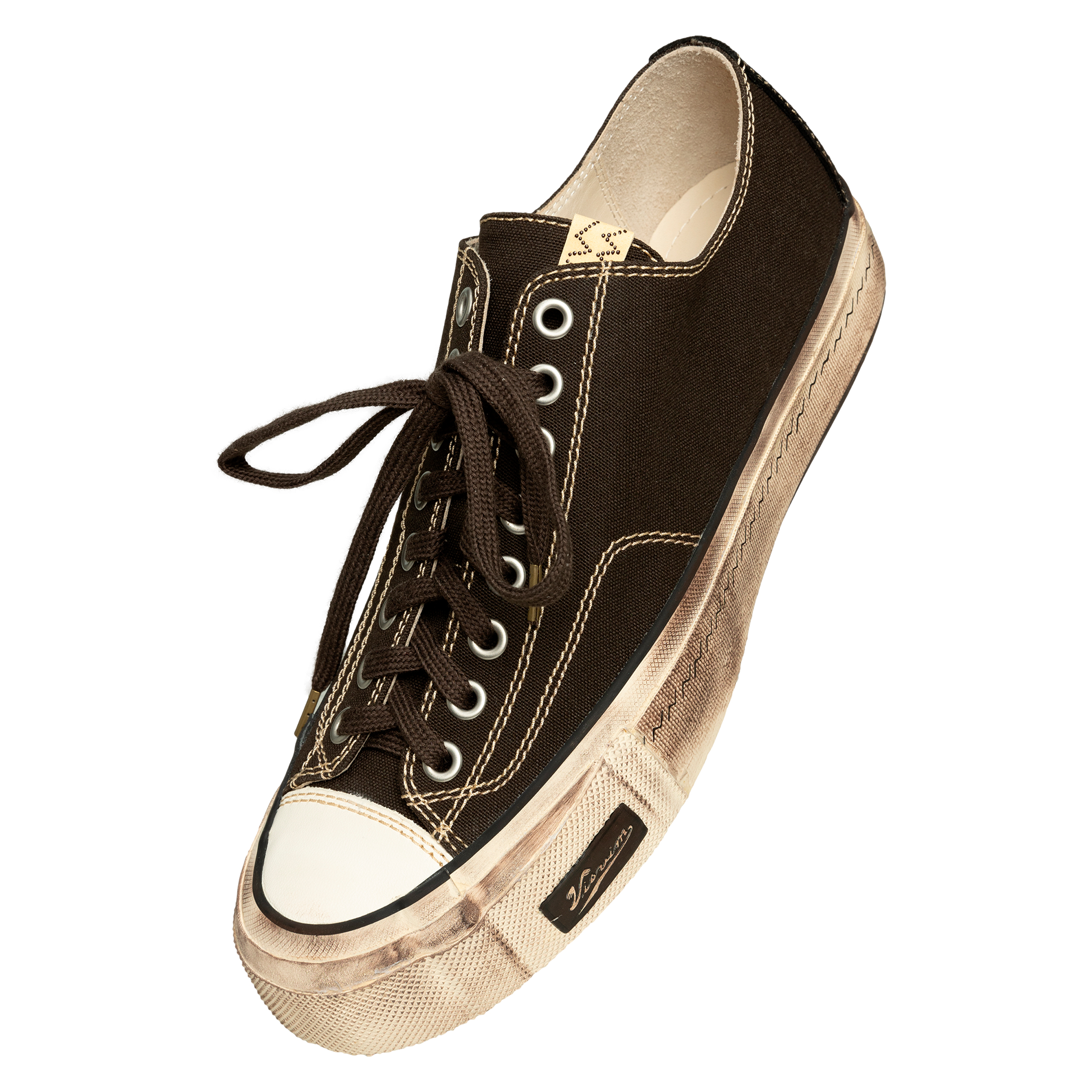 Buy visvim men black skagway lo g.patten sneakers for $1,180
