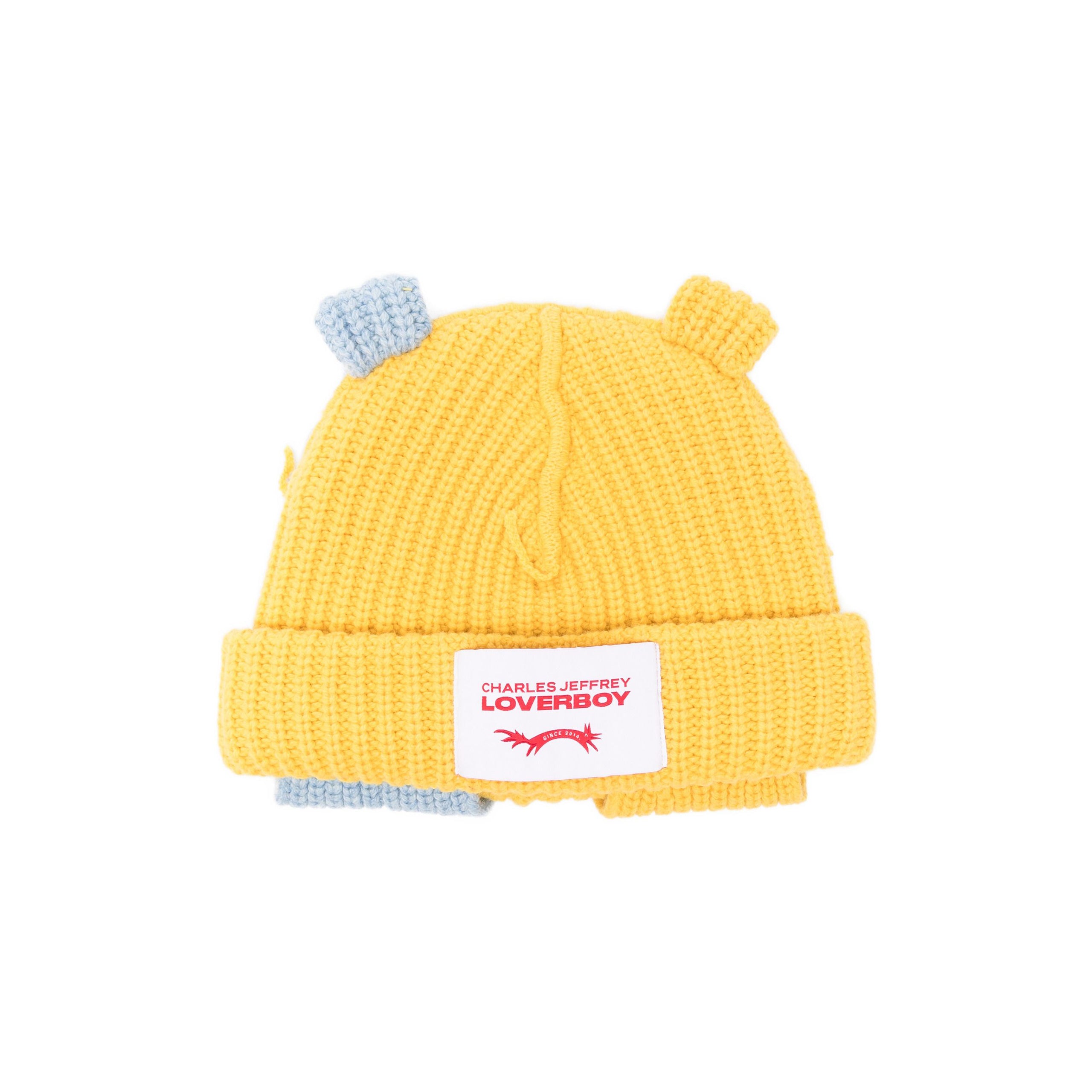 Buy CHARLES JEFFREY LOVERBOY men chunky rabbit beanie for $280