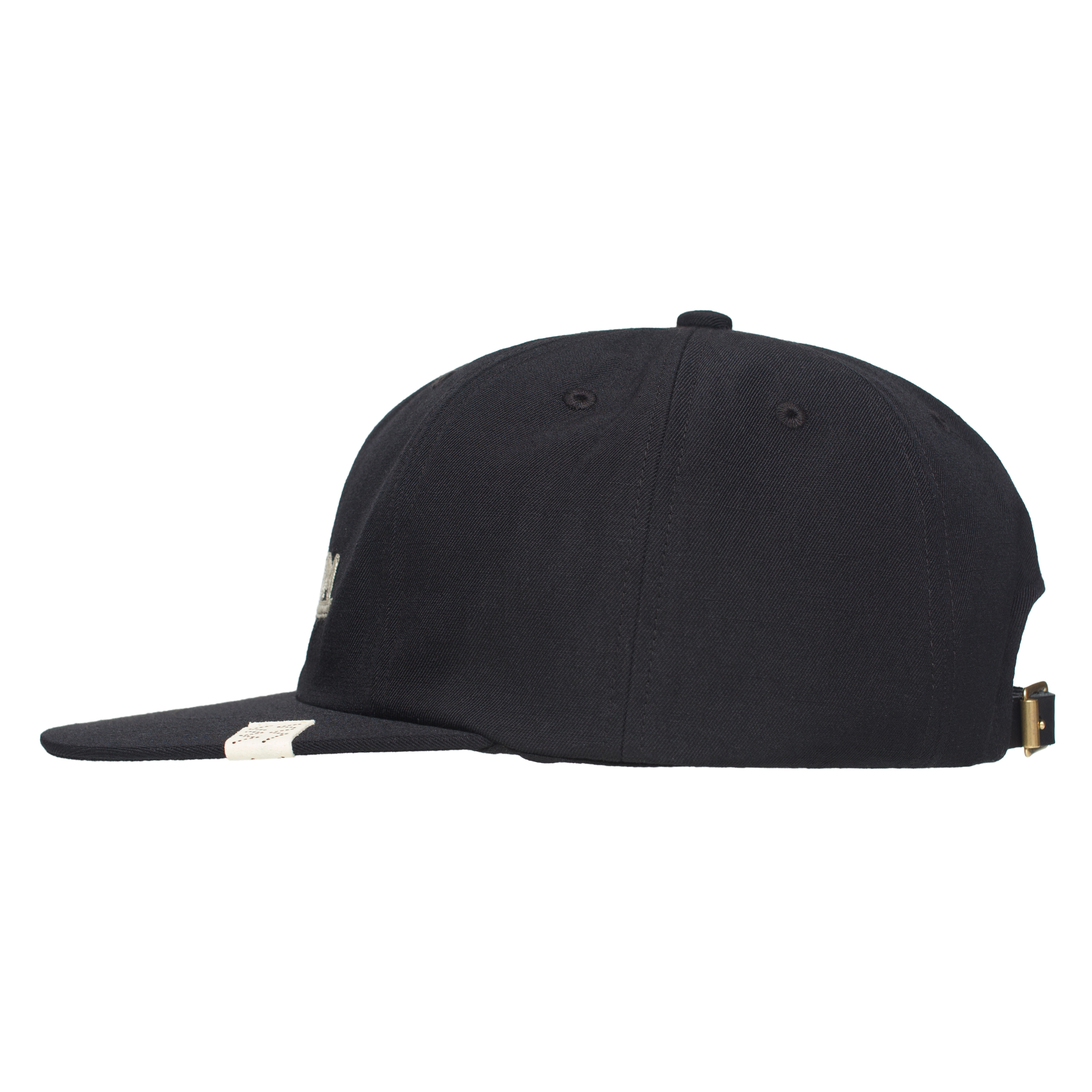 Shop Visvim Logo Embroidered Cap In Black