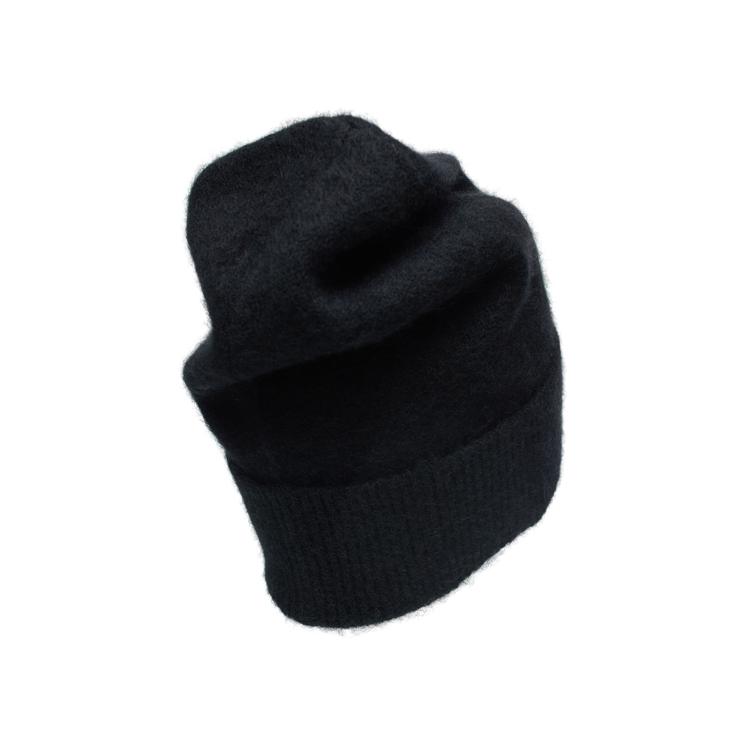 The Row Cashmere Knit Beanie In Black