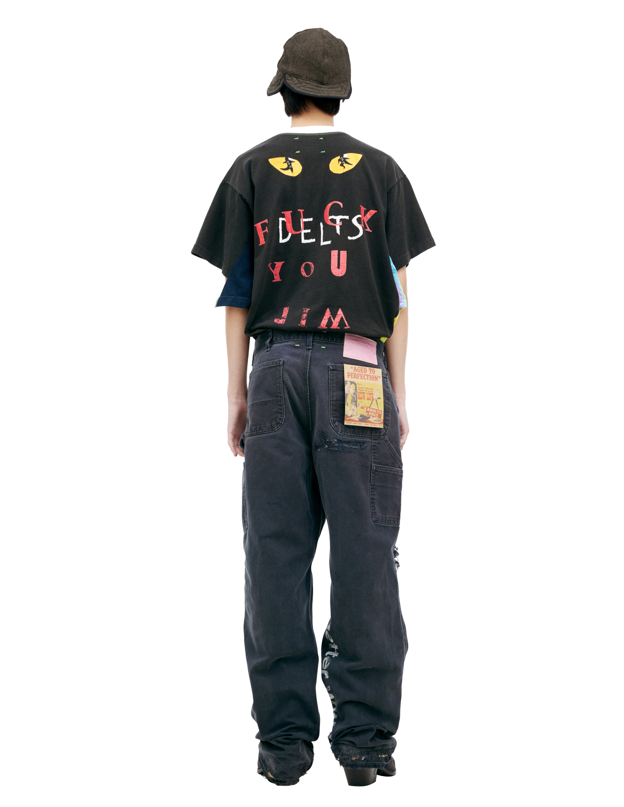Better With Age Black Patch Jeans