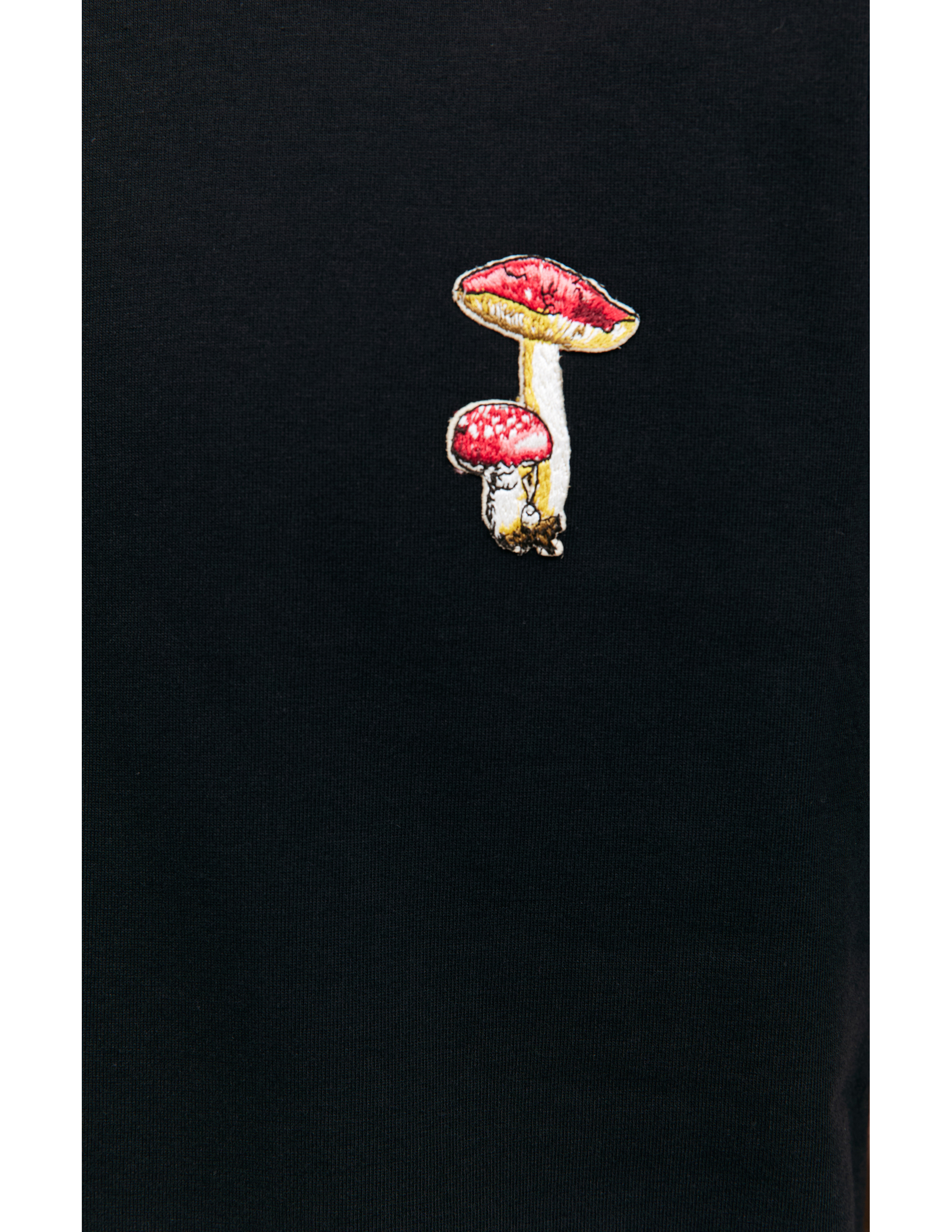 Shop Jil Sander Mushroom Embroidered T-shirt In Black