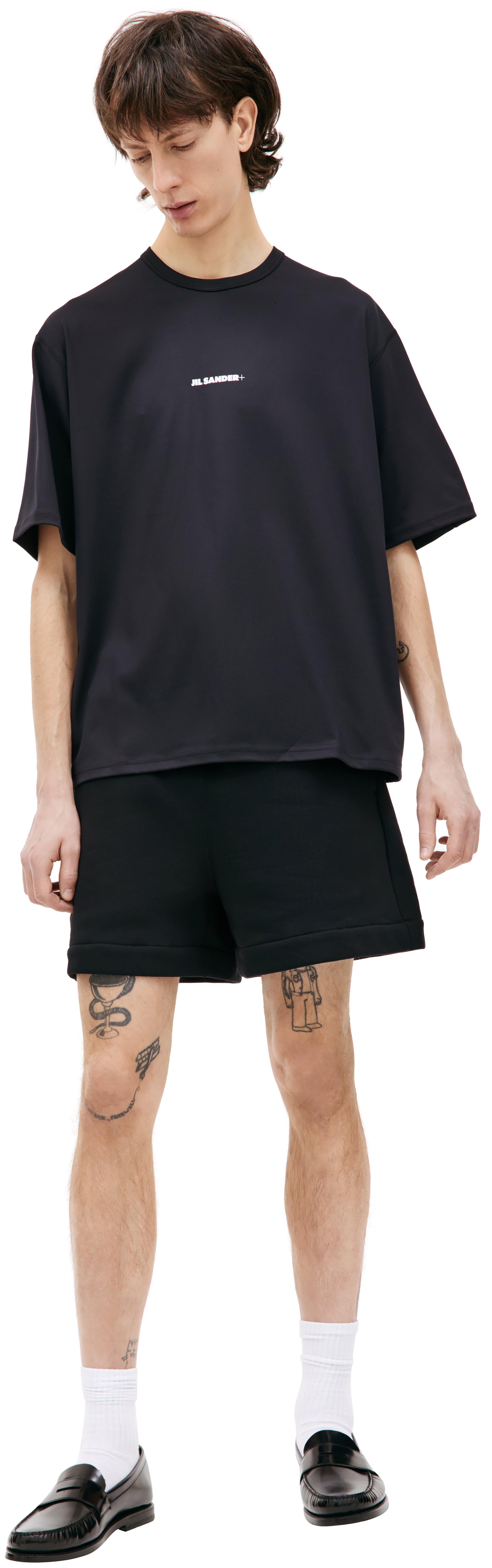 JILSANDER Tシャツ NAVY Buy Jil Sander men navy blue cotton t-shirt for $217 online