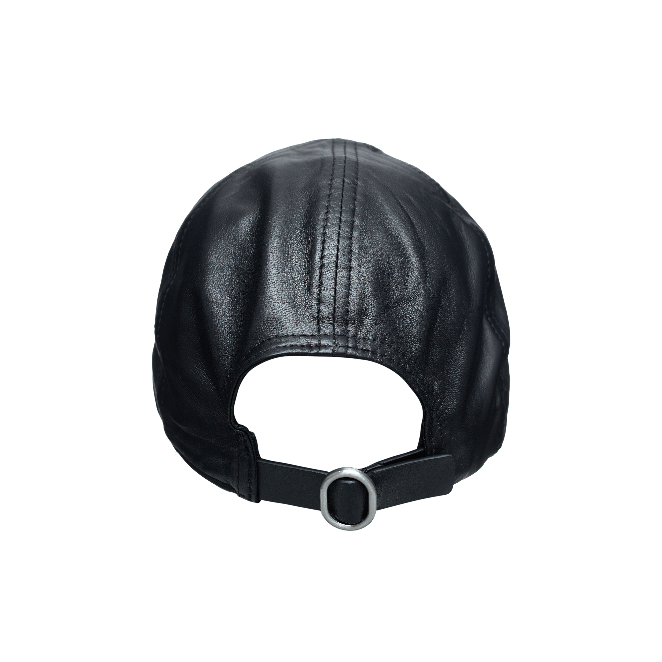 Shop Jil Sander Black Leather Cap