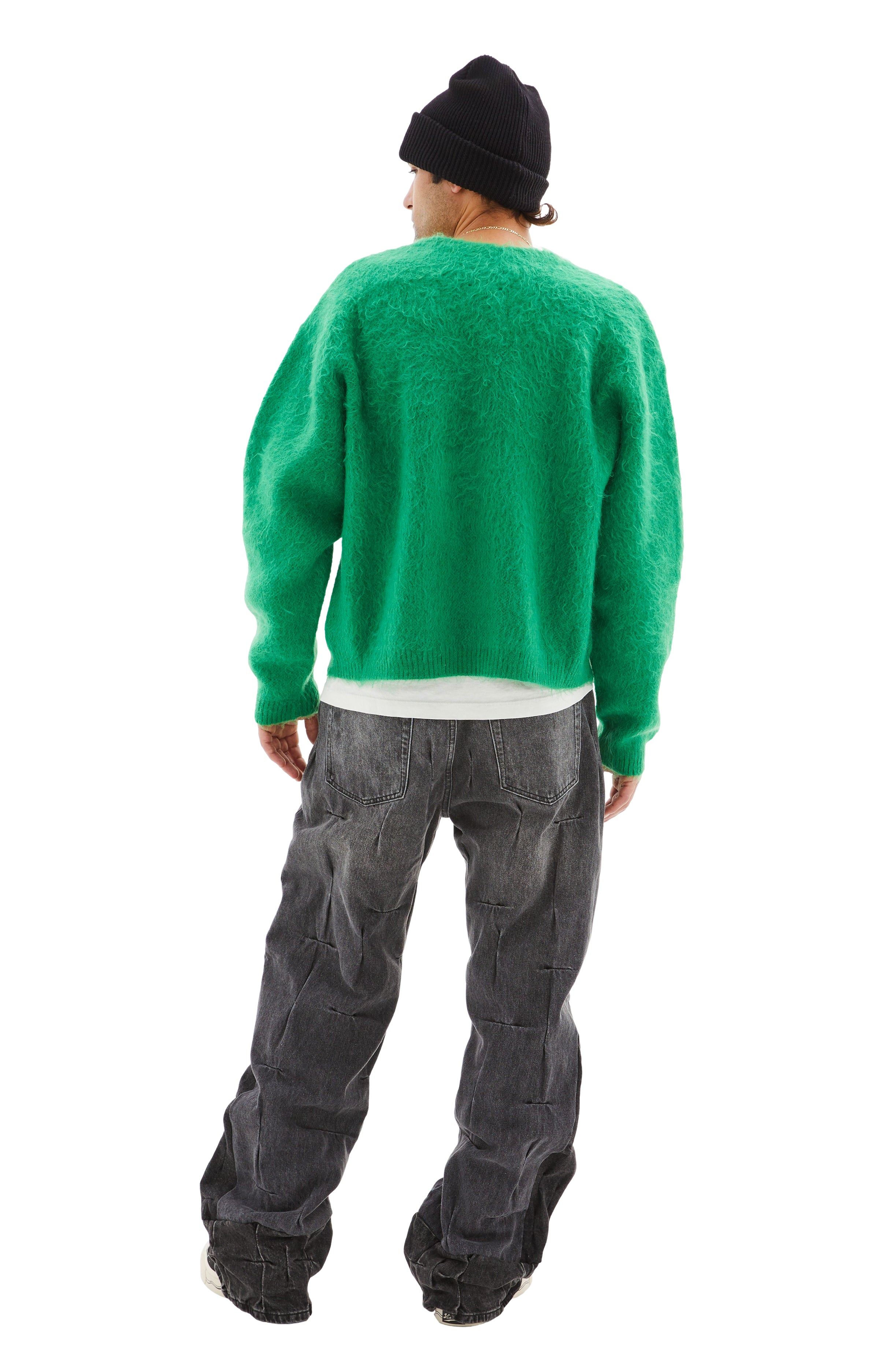 Buy Saint Mxxxxxx men sm mohair cardigan for $440 online on SV77