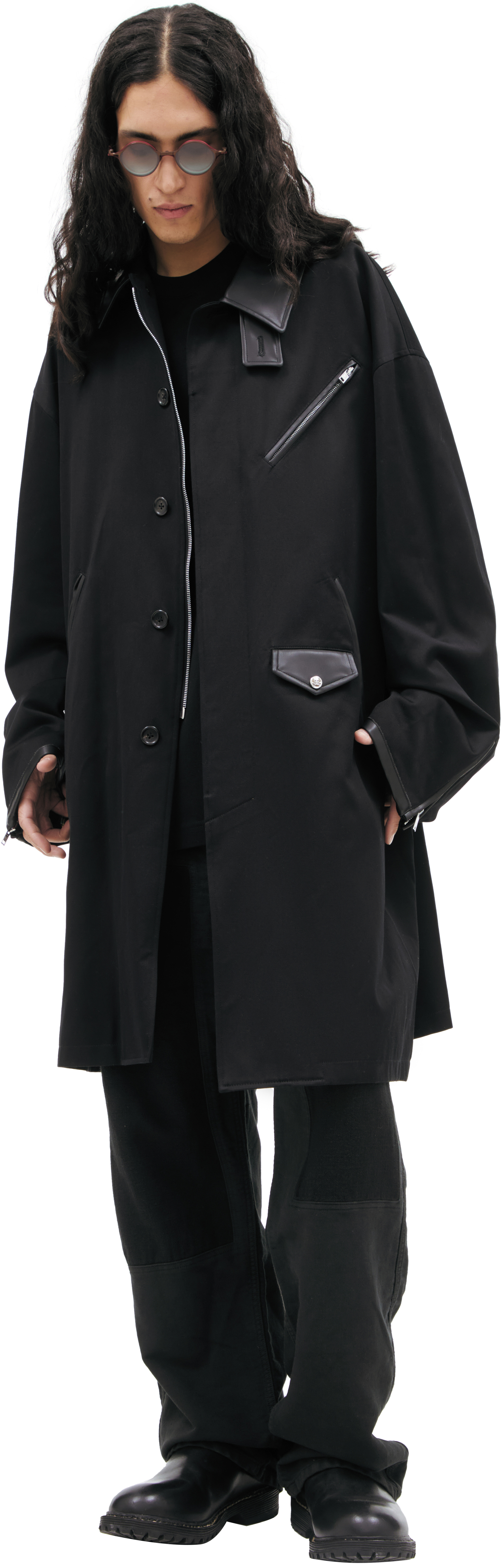 Buy Mastermind WORLD men black coat with logo for $4,110 online on