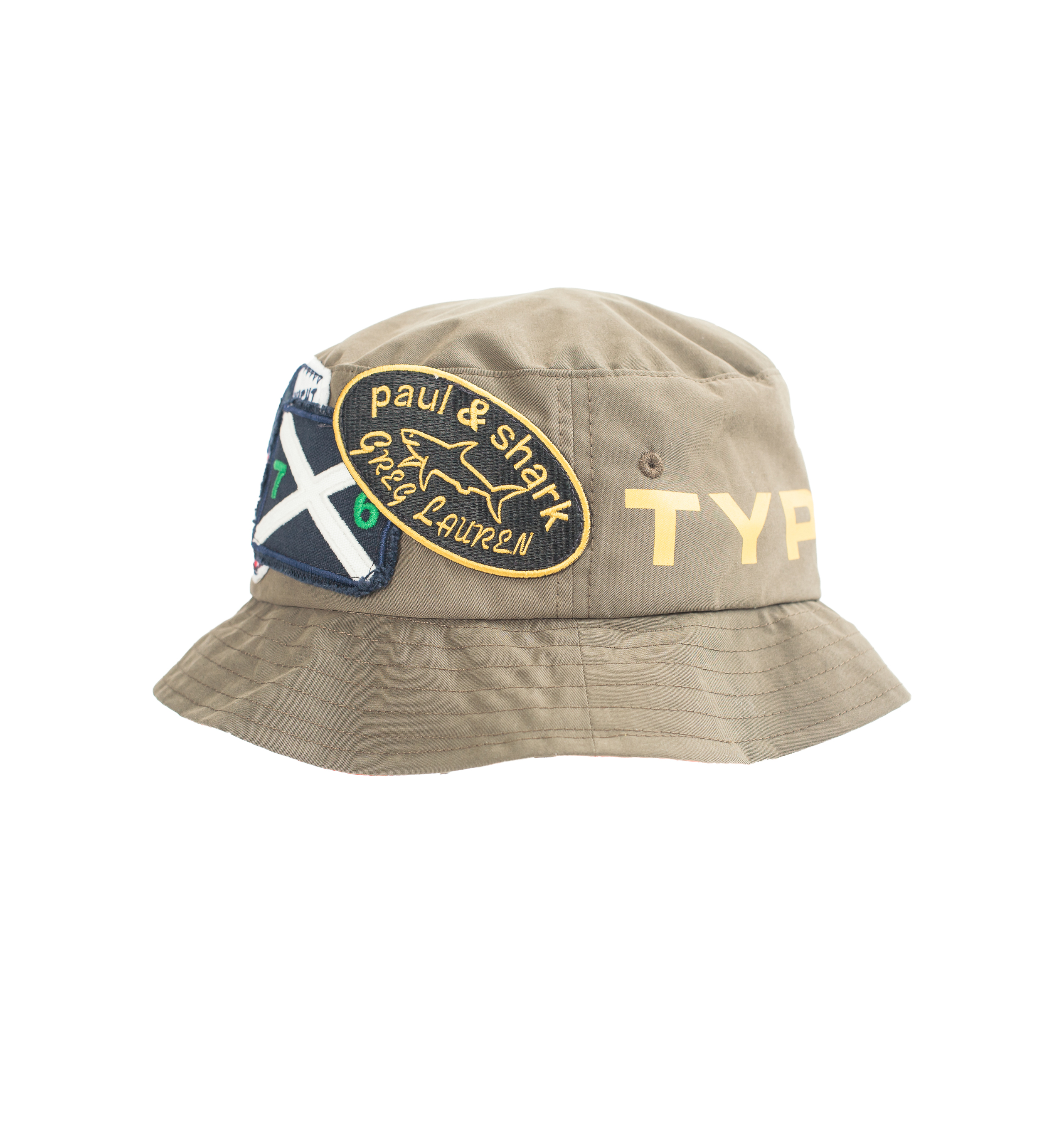 Buy Greg Lauren men green hat with patches for $215 online on SV77