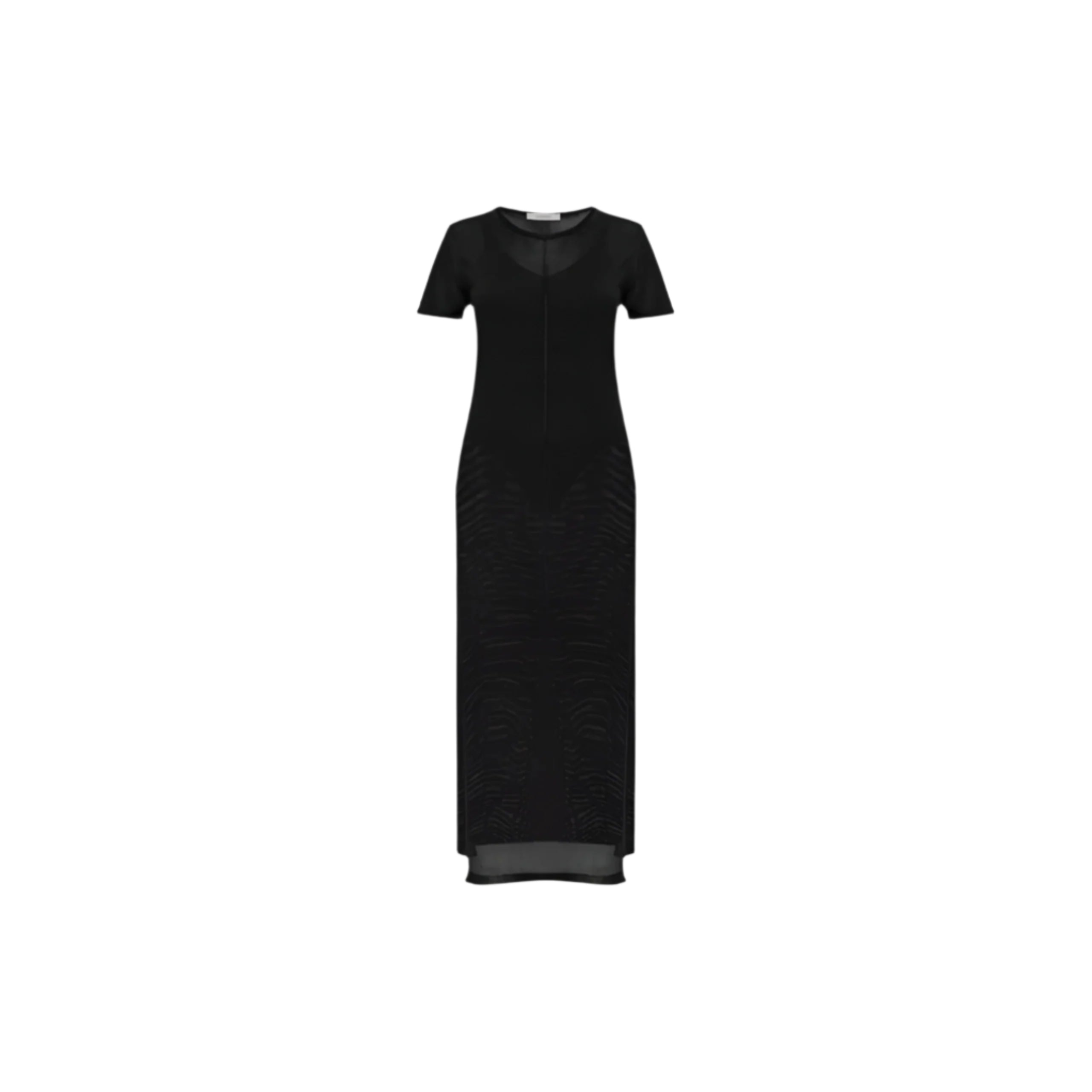 Lemaire Column Dress With Slits In Black