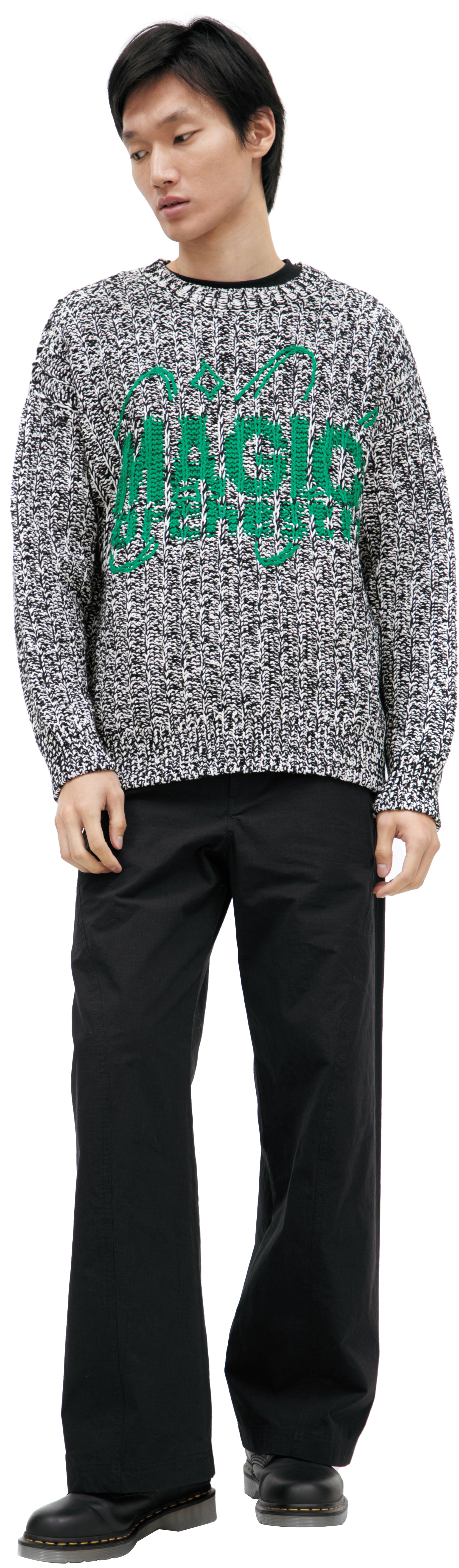 Buy Jil Sander men multicolor wool sweater for $1,477 online on