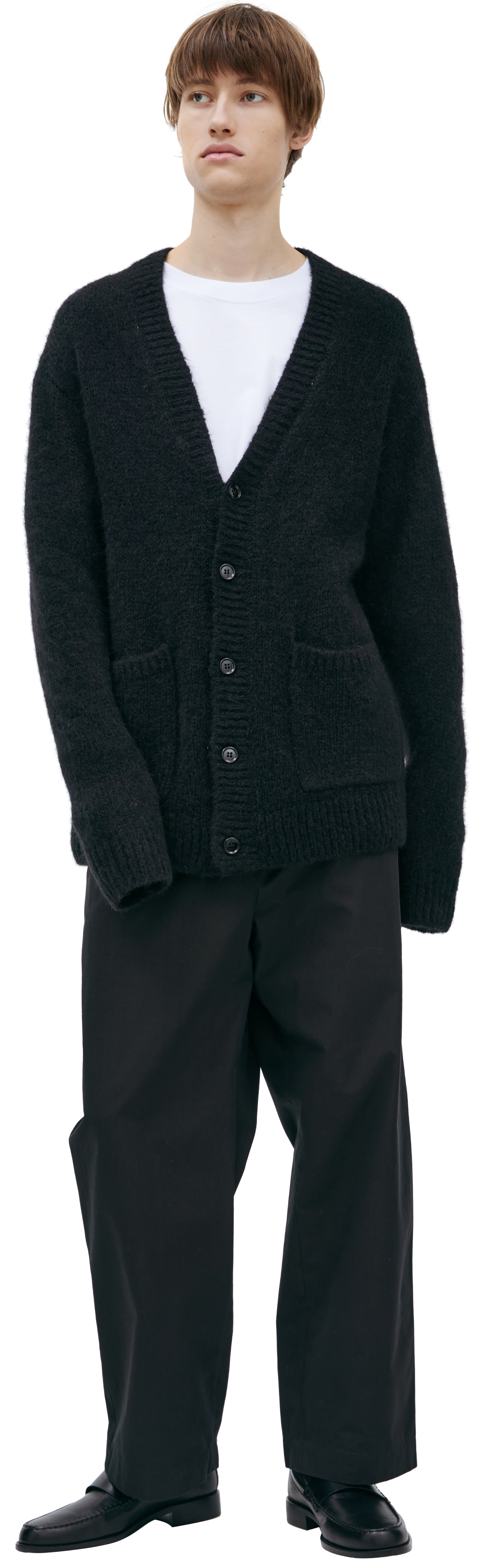 【タグ付き】DRIES VAN NOTEN 　カーディガン　ブラック　黒　S DRIES VAN NOTEN(ドリスヴァンノッテン) カーディガン ブラック