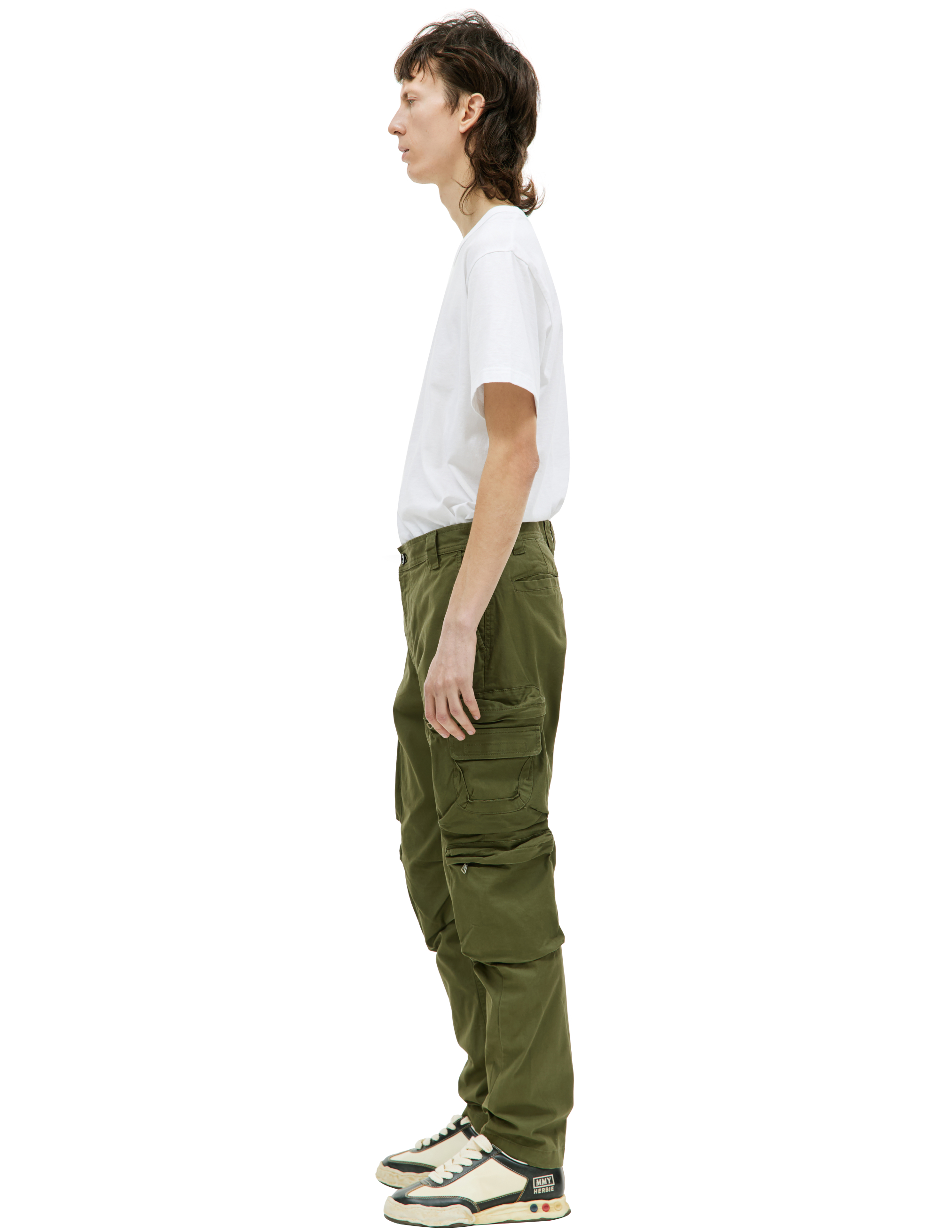 Shop Diesel P-arlem Сargo Trousers In Khaki