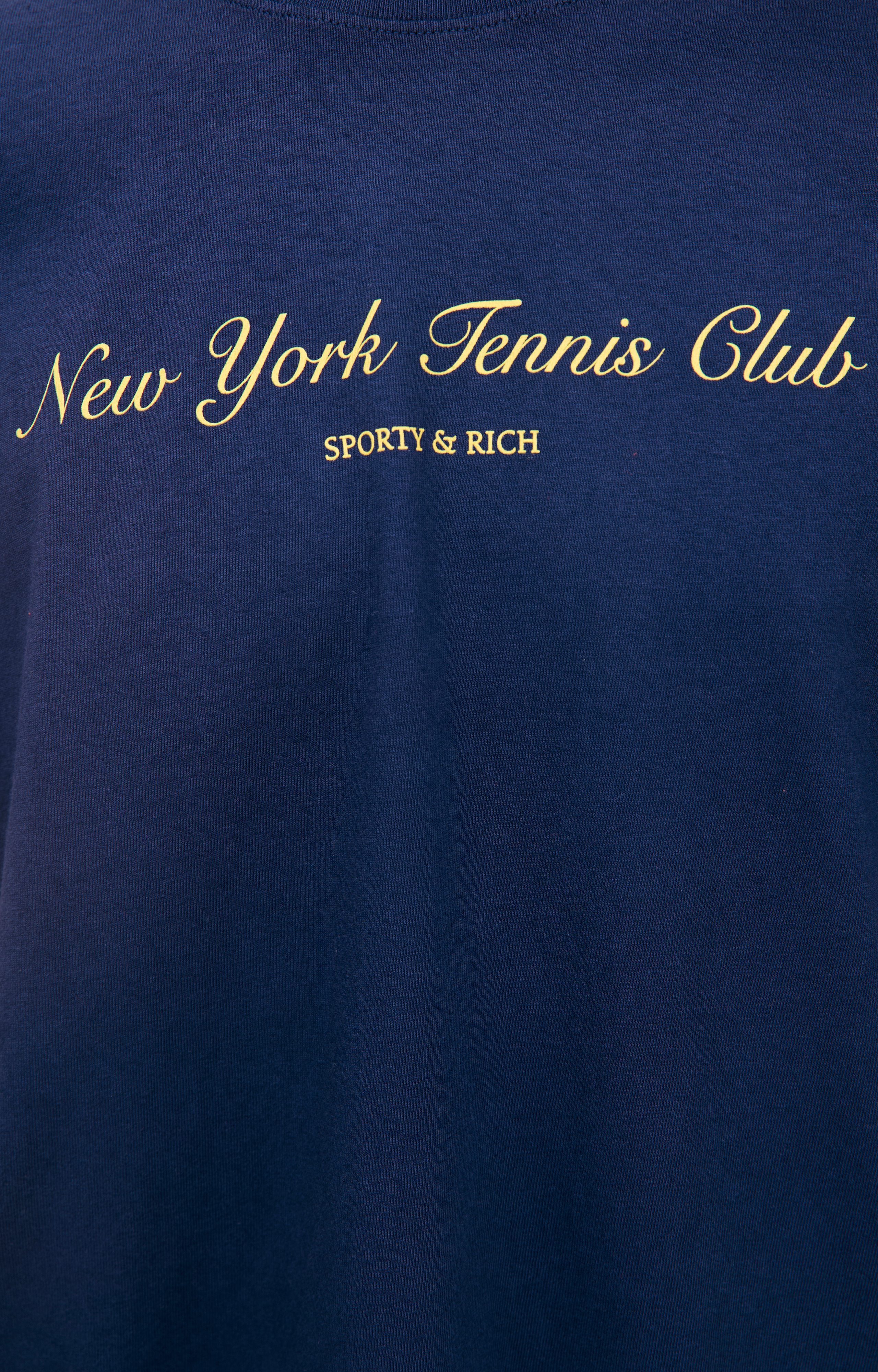 Buy SPORTY & RICH men navy blue 'new york tennis club' t