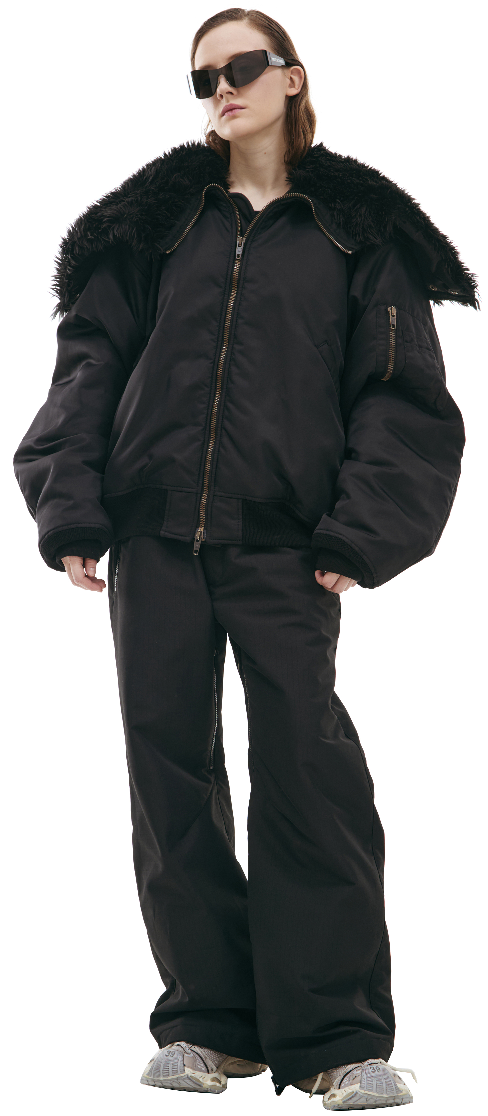 b*い様 BALENCIAGA city series bomber Men's Basketball Series - Bomber in Black/white | Balenciaga US