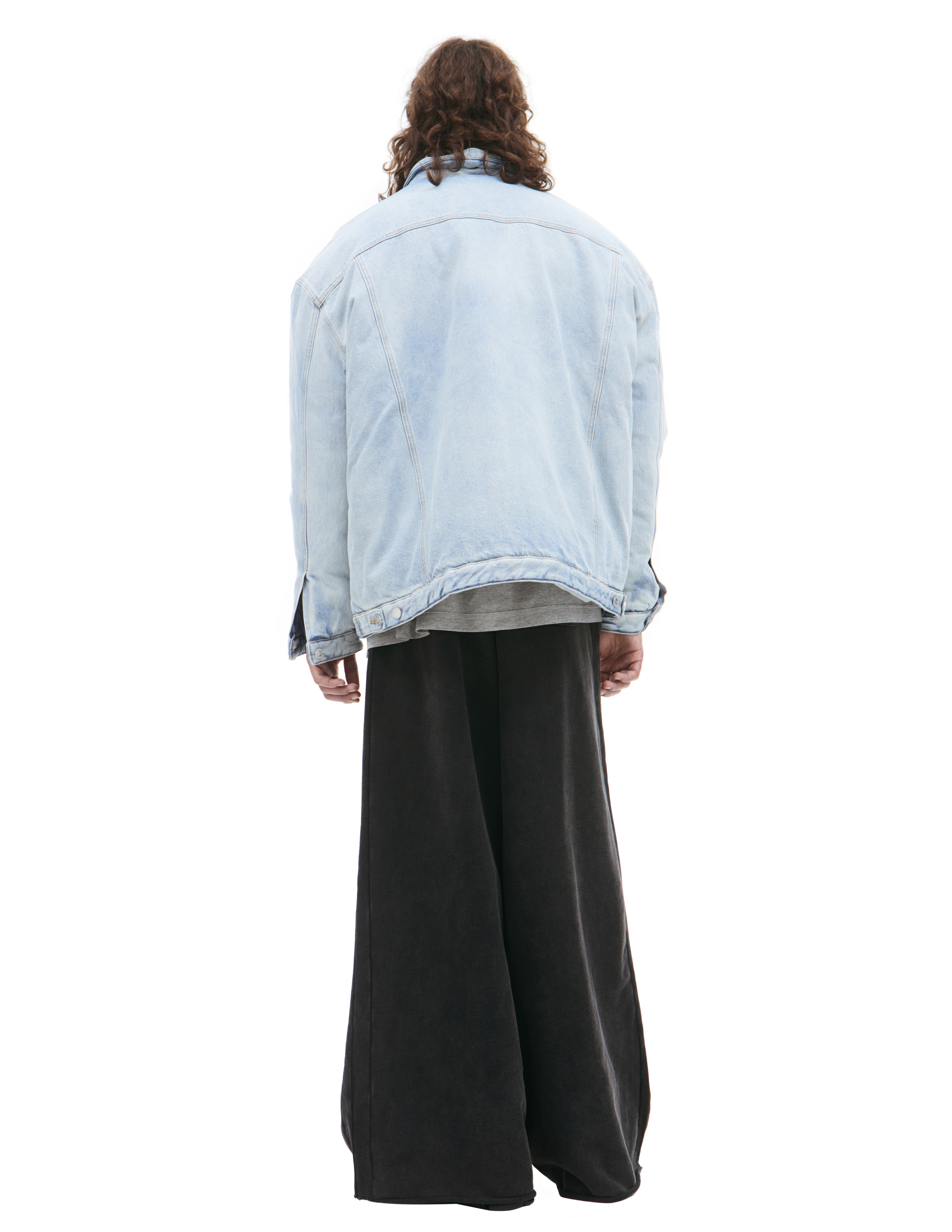 Vetements Denim Jacket With Chest And Side Pockets In Blue
