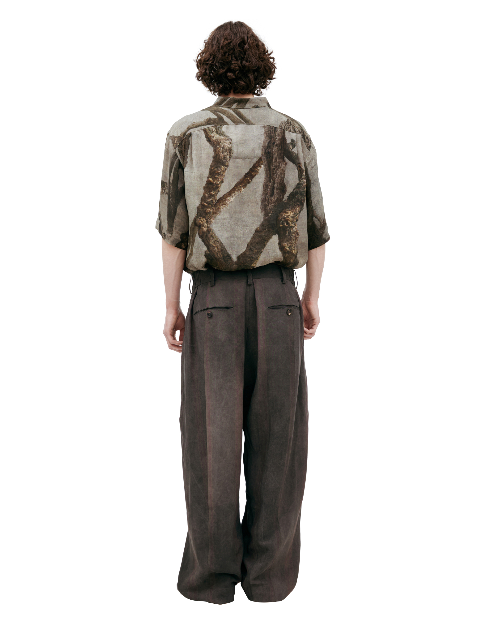 Ziggy Chen Straight Striped Trousers