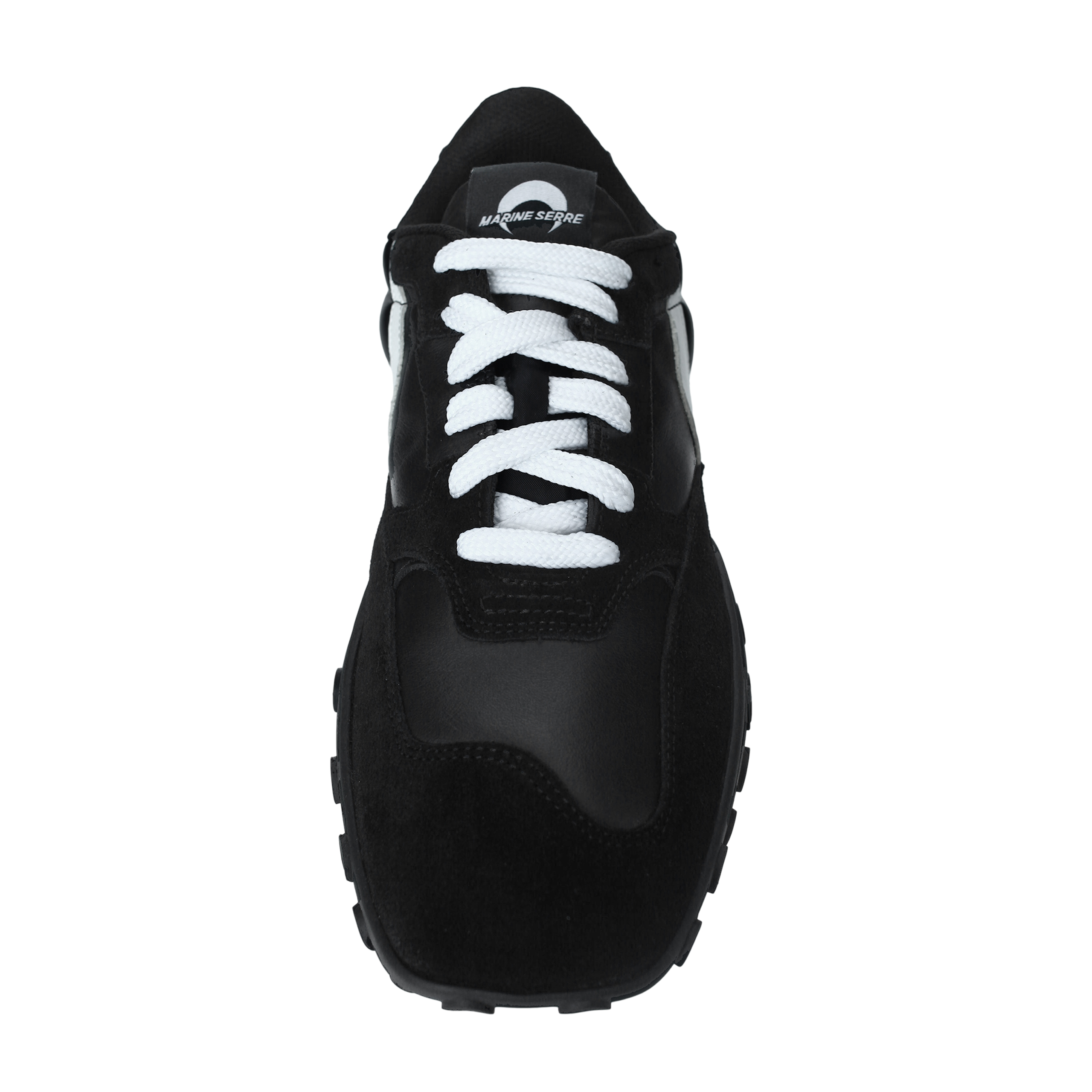 Shop Marine Serre Ms Rise 22 Square Toe Sneakers In Black