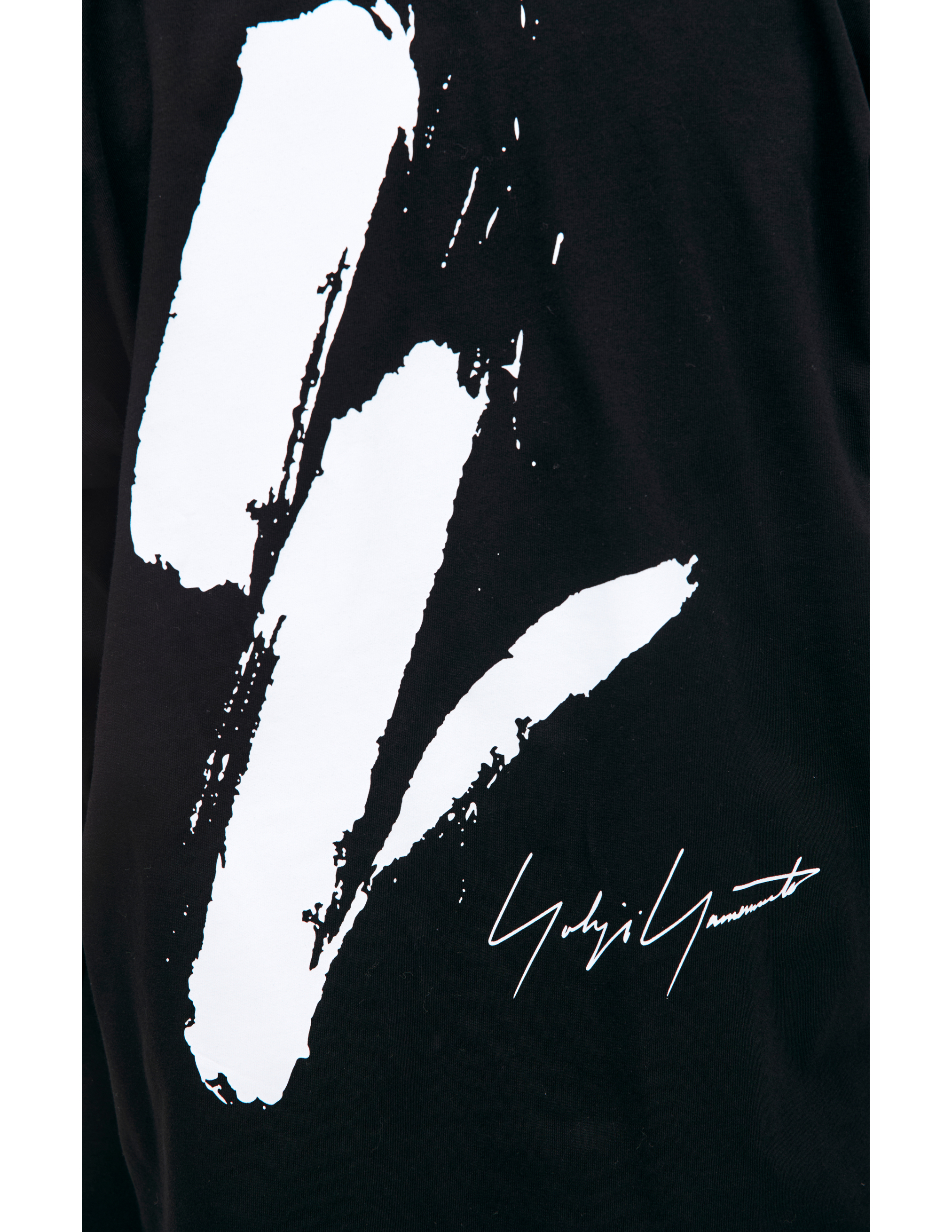 Yohji Yamamoto Х New Era Printed Longsleeves In Black