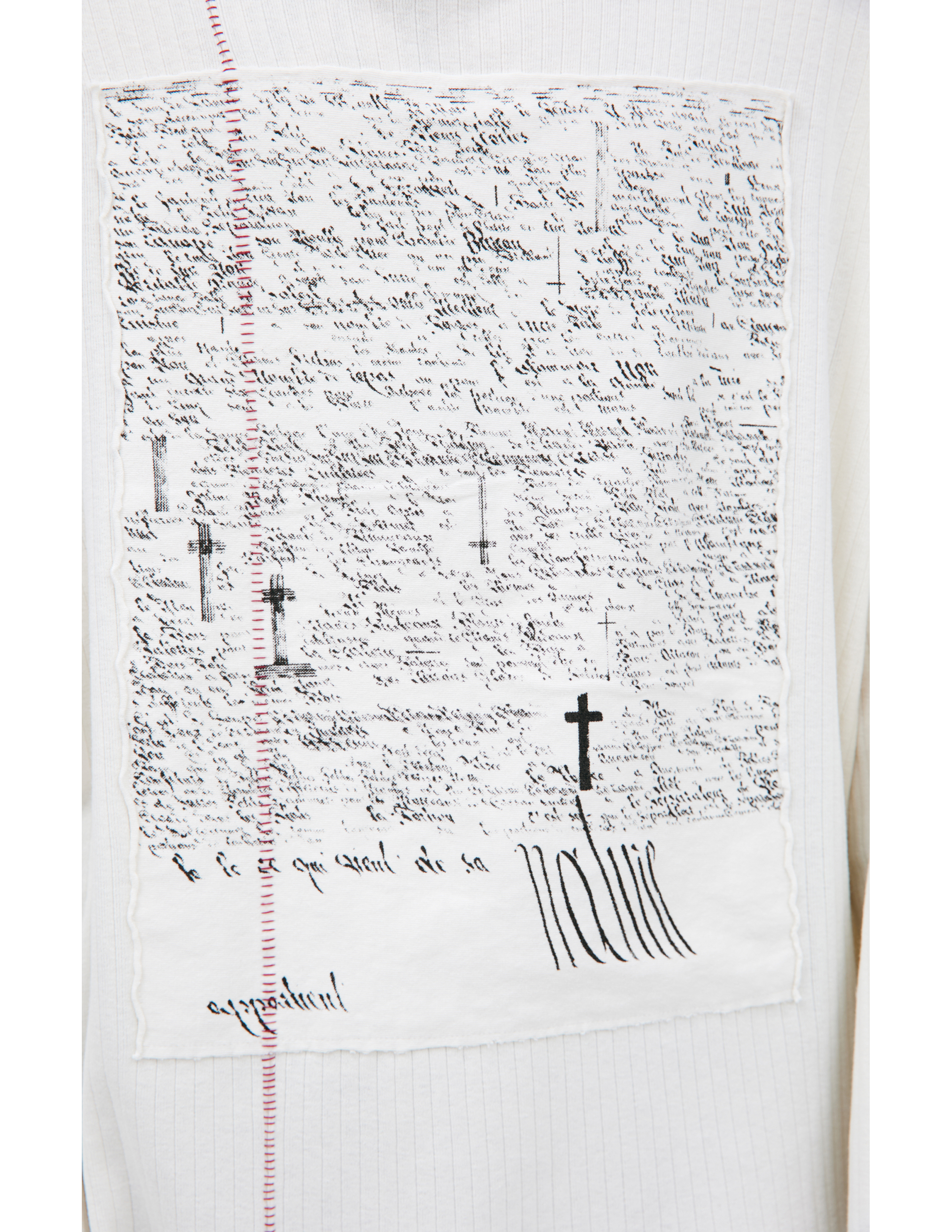 Enfants Riches Deprimes White Patch Longsleeve In White
