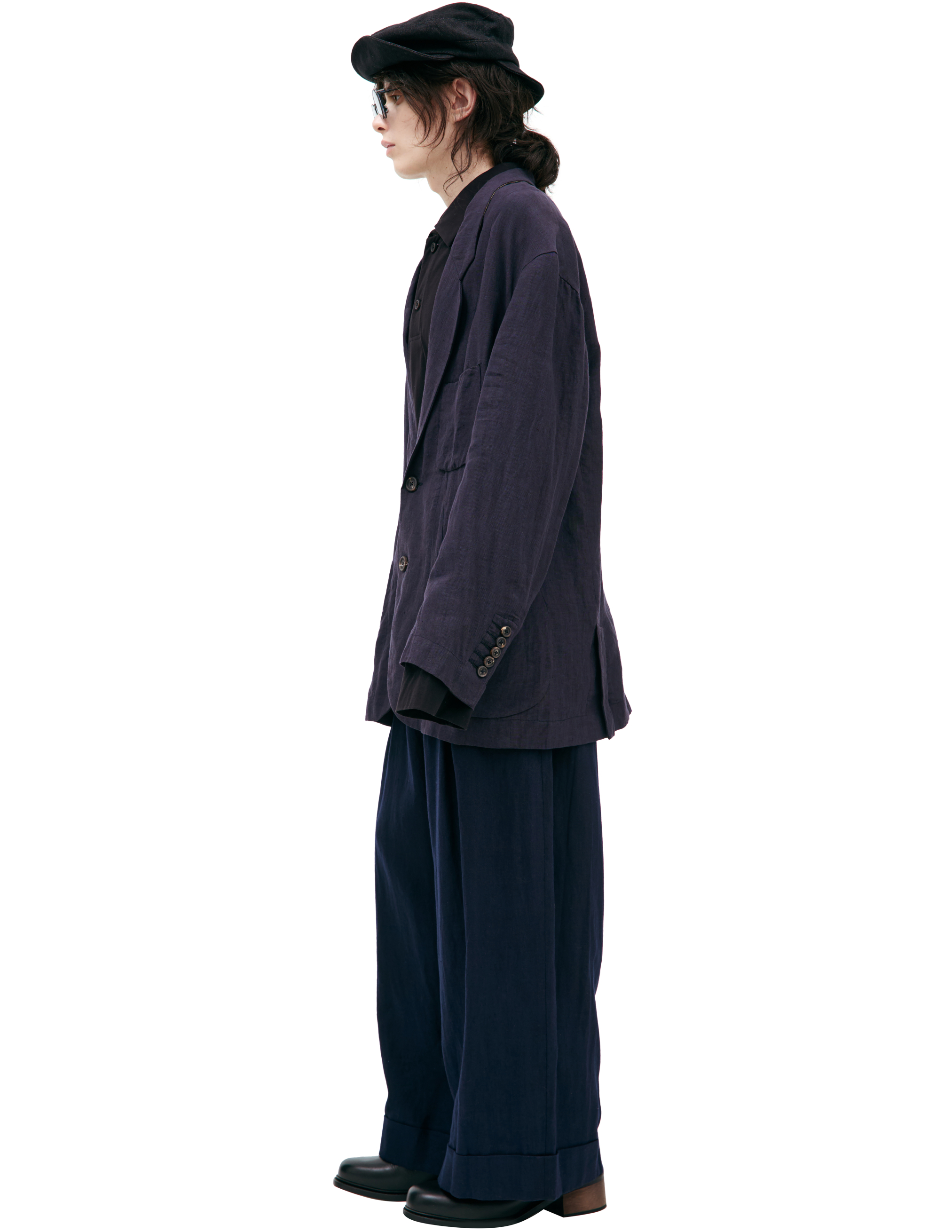Ziggy Chen Jacket With Patch Pockets In Blue