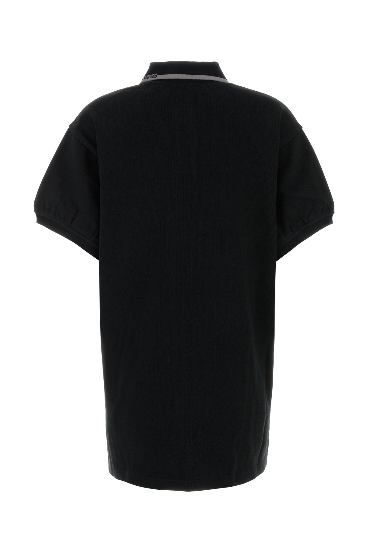 Alexander Wang Relaxed Mini Polo Dress In Black